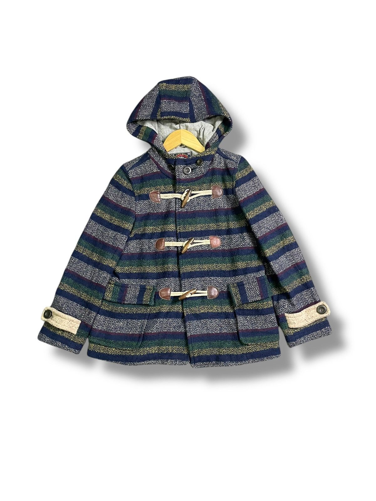 Designer × Japanese Brand × Vintage Cube Sugar x Japanese Brand Wool Checkered Coat (38) Size US S / EU 44-46 / 1 - 1 Thumbnail