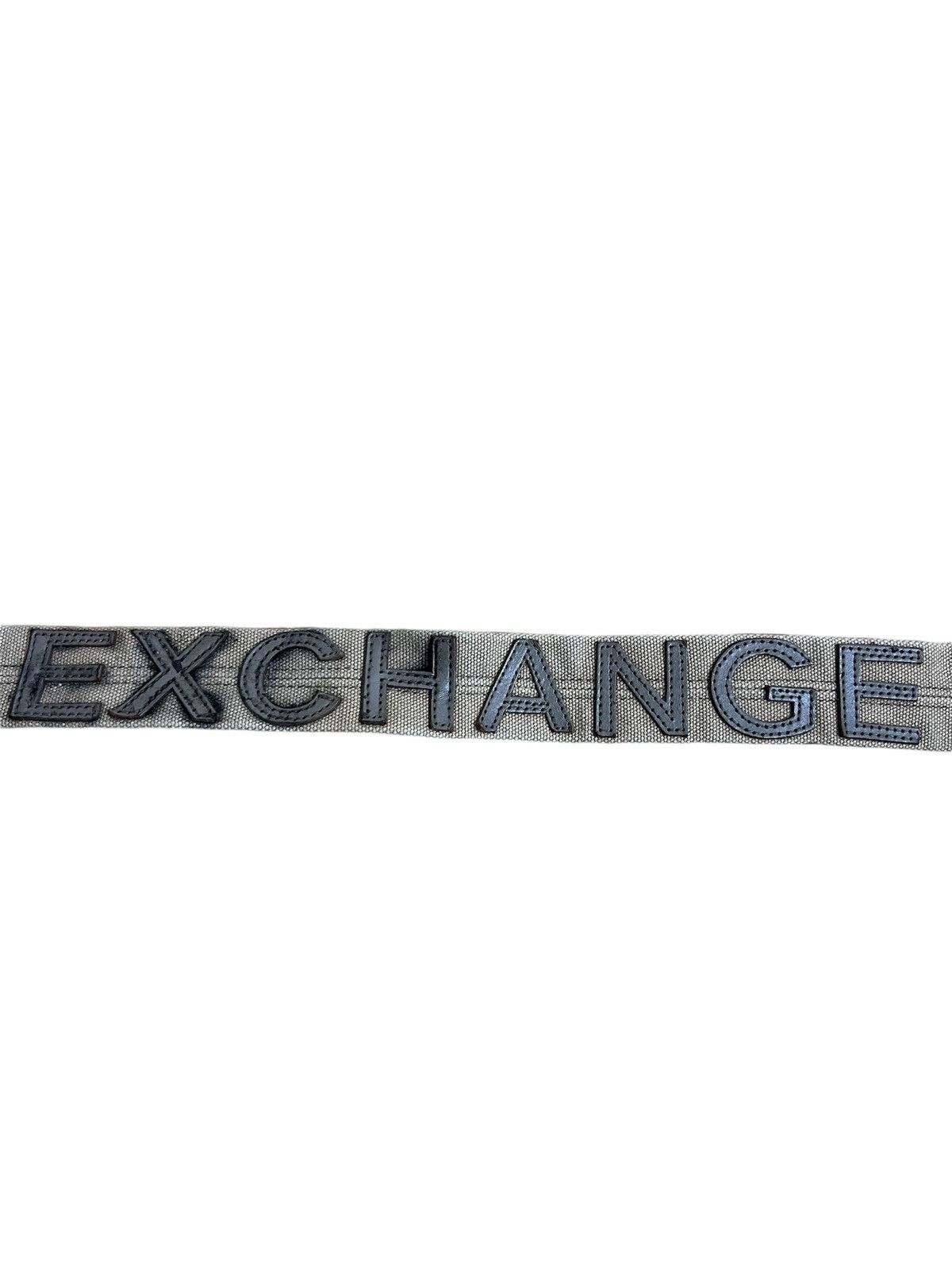 Armani Exchange × Vintage 2000s Armani Exchange Patched-Spellout Belt Size 38 - 3 Thumbnail