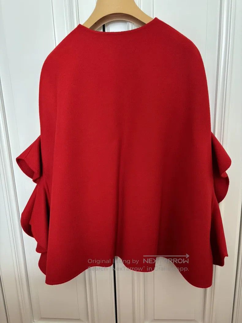 Valentino Valentino Red cloak coat Size M / US 6-8 / IT 42-44 - 4 Thumbnail