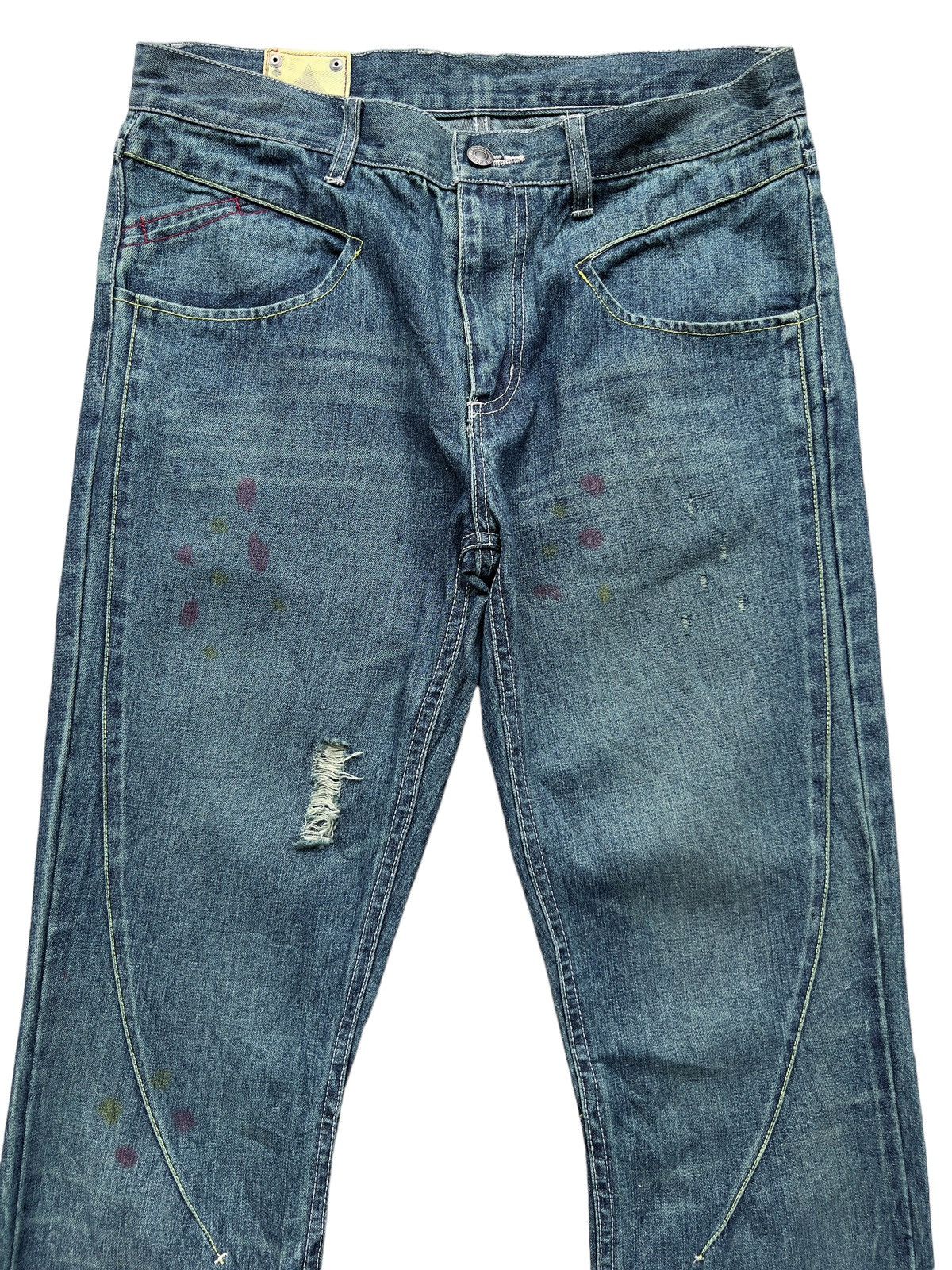 Japanese Brand Jungle Storm Japan Straight Cut Denim Jeans Size US 32 / EU 48 - 4 Thumbnail