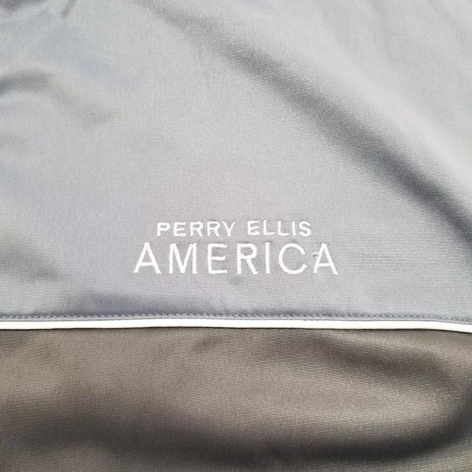 Perry Ellis Perry Ellis Track Jacket Mens XL Gray America Activewear Size US XL / EU 56 / 4 - 3 Thumbnail