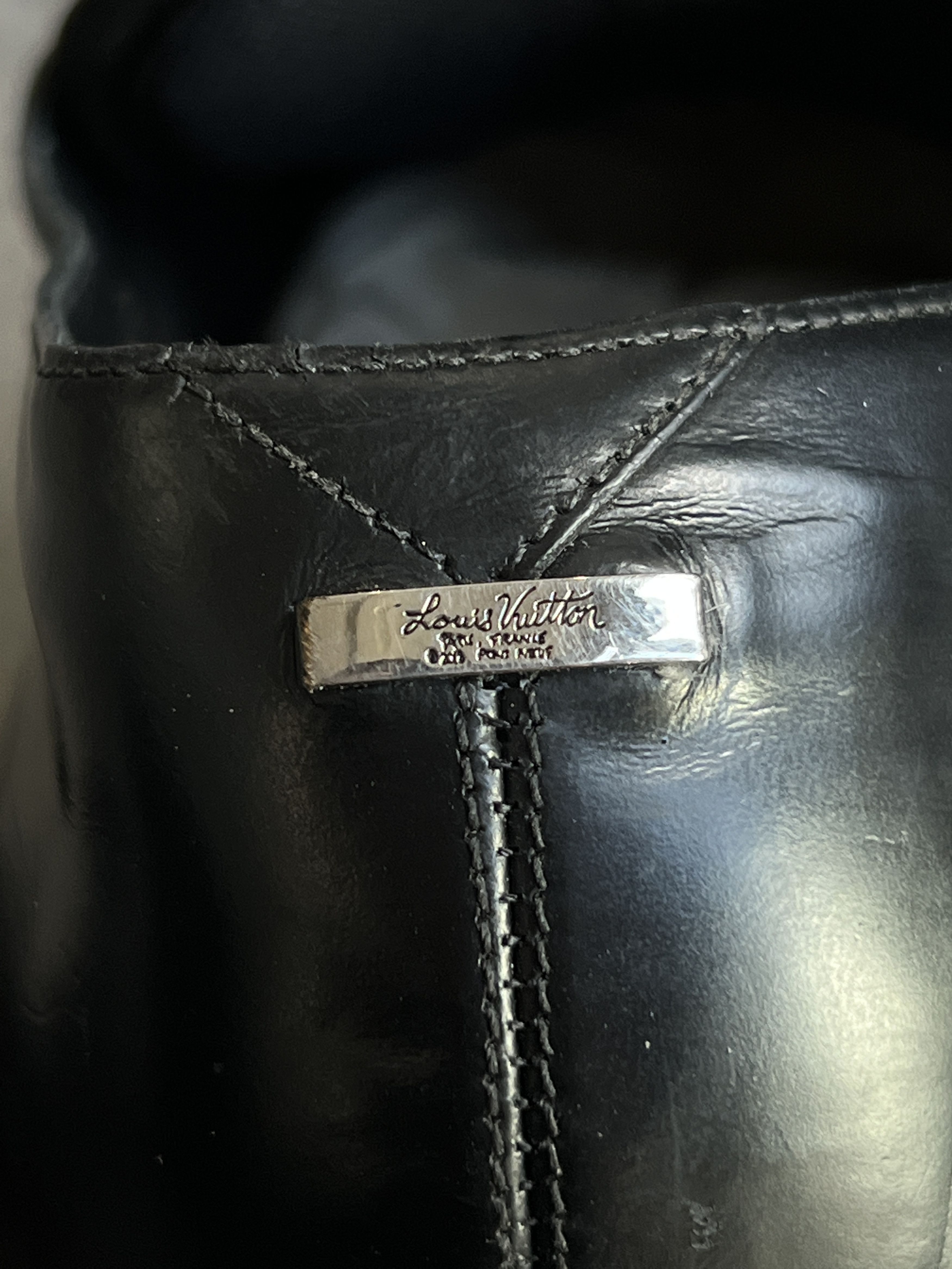 Louis Vuitton Louis Vuitton Black Leather Derby Shoes LV Logo 6.5 Size US 6.5 / EU 39-40 - 7 Thumbnail
