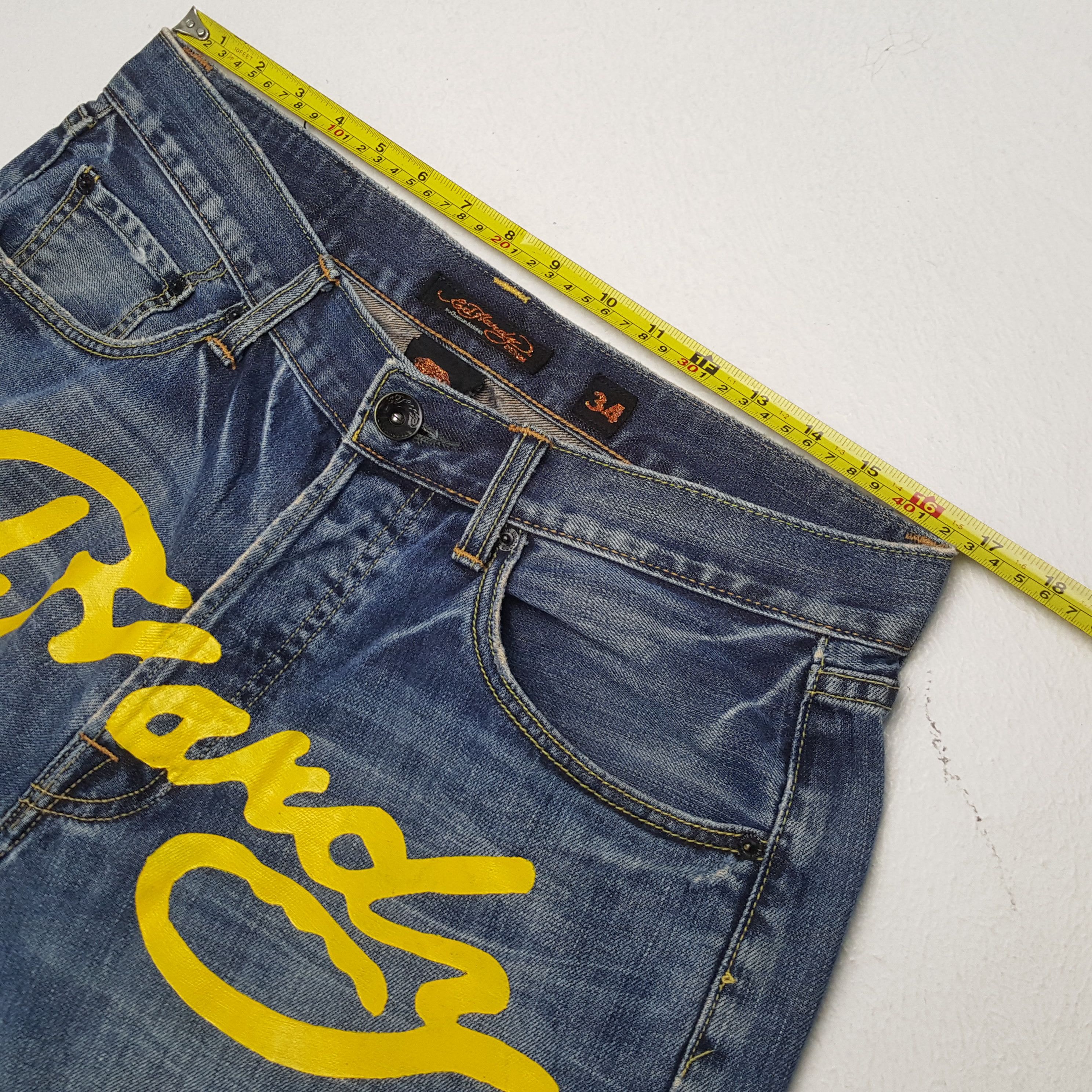 Christian Audigier × Ed Hardy × Vintage ED HARDY by CHRISTIAN AUDIGIER Fashion Style Custom Jeans Size US 33 - 7 Thumbnail