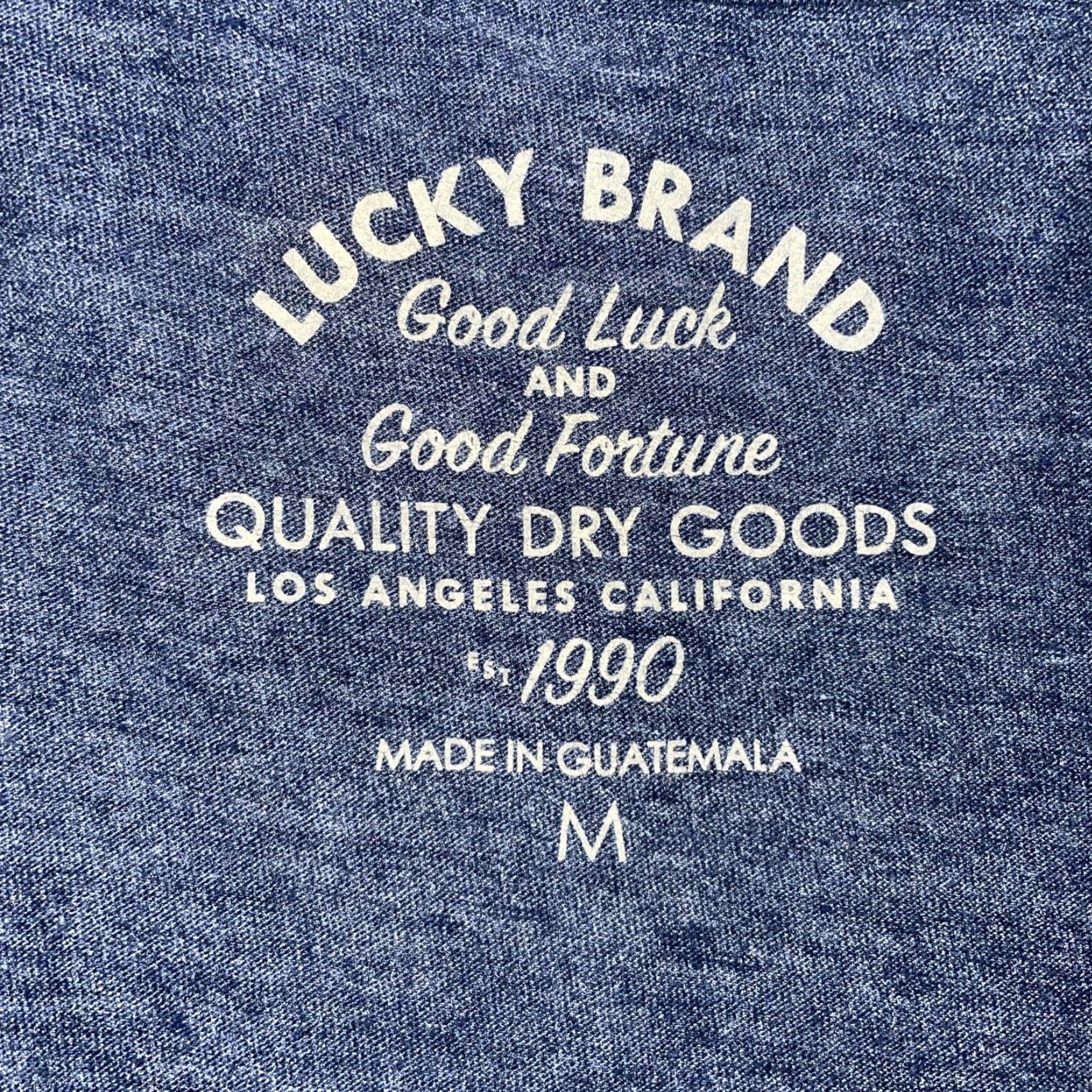 Lucky Brand Lucky Brand try lucky brand graphic tee mens size M EUC Regular Men T-Shirt Blue M Size US M / EU 48-50 / 2 - 3 Thumbnail
