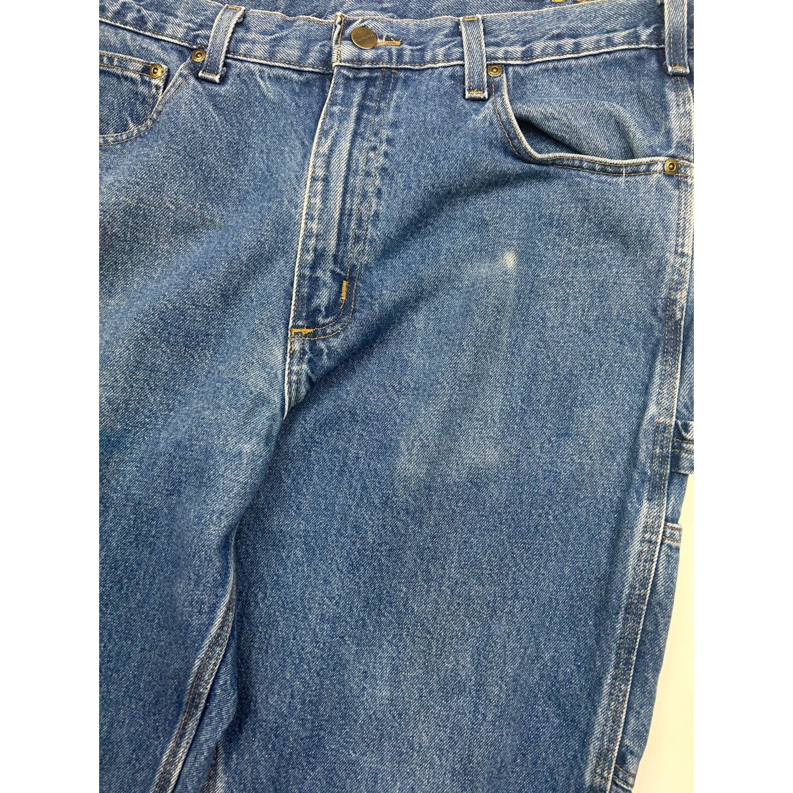 Carhartt Vintage Carhartt Denim Carpenter Dark Jeans Pants 36W Size US 36 / EU 52 - 4 Thumbnail
