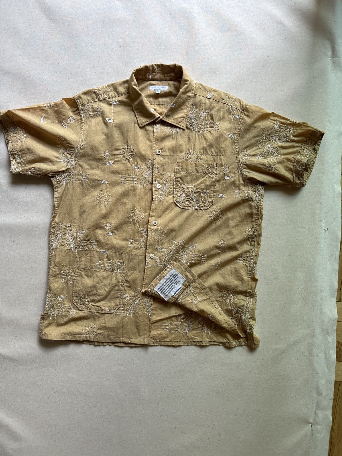 Engineered Garments Engineered Garments embroidered textile short sleeves shirt Size US M / EU 48-50 / 2 - 1 Thumbnail