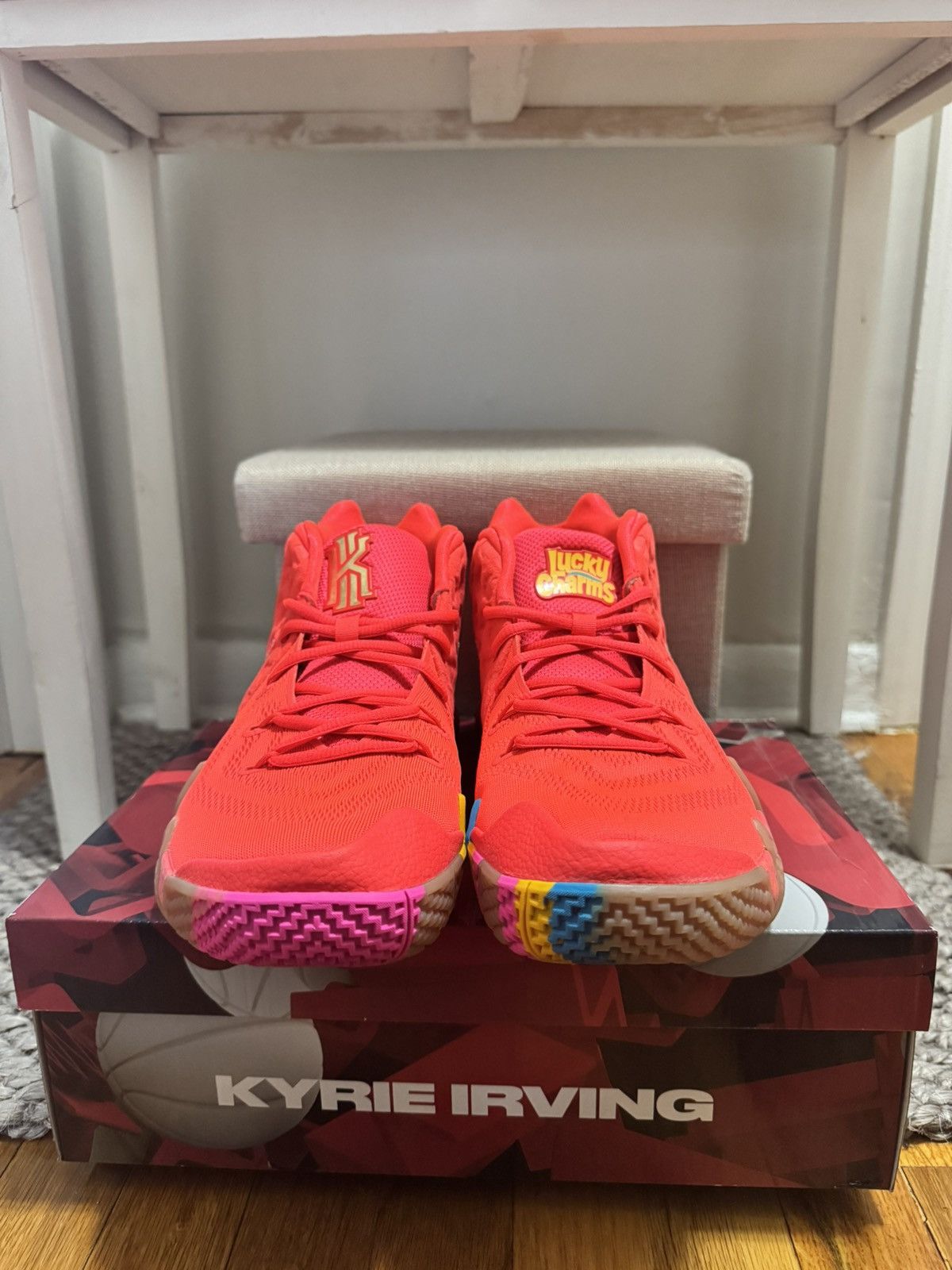 Nike Kyrie 4 Lucky Charms Size US 12 / EU 45 - 2 Thumbnail