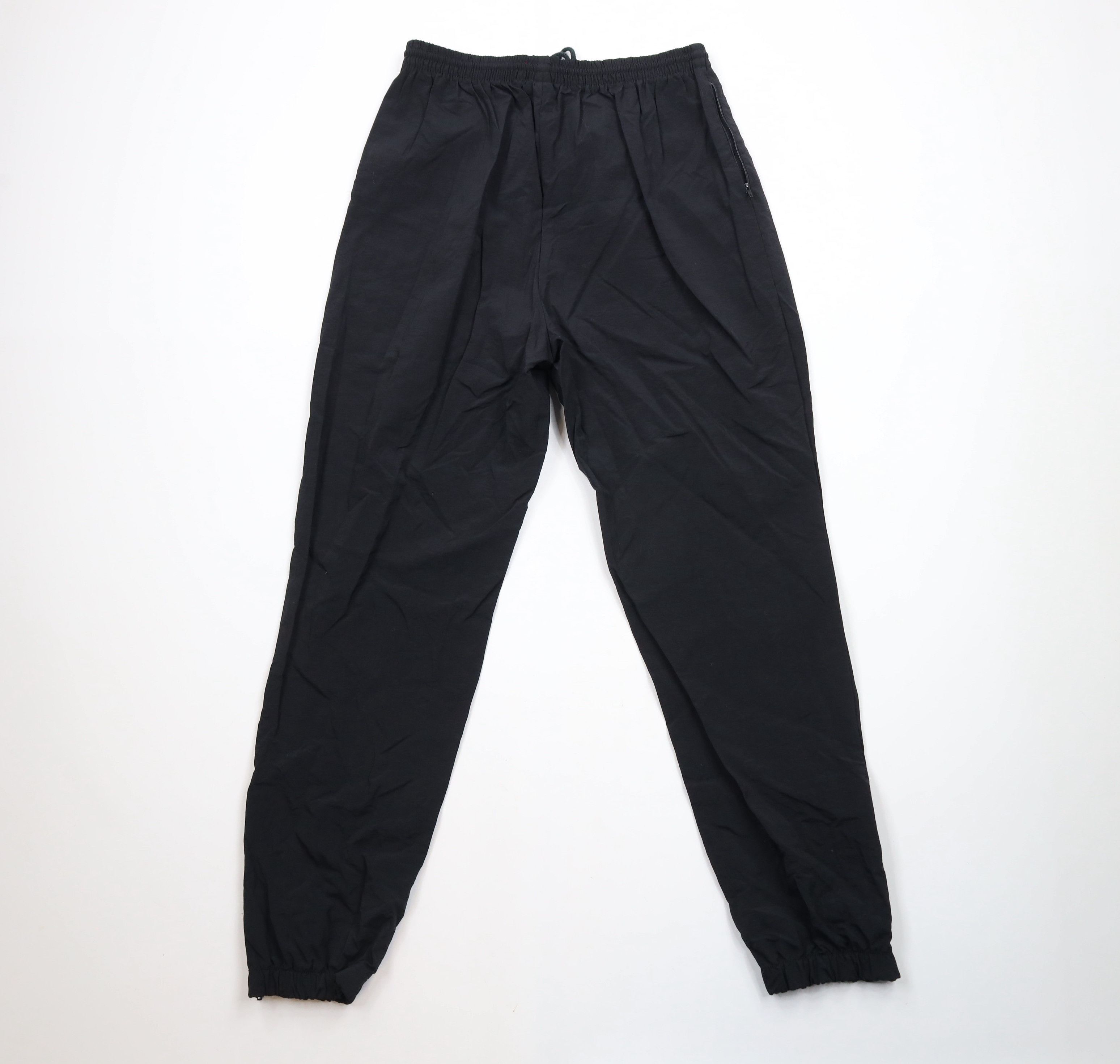 Champion × Vintage Vintage 90s Champion Cuffed Nylon Joggers Jogger Pants Black Size US 36 / EU 52 - 10 Thumbnail