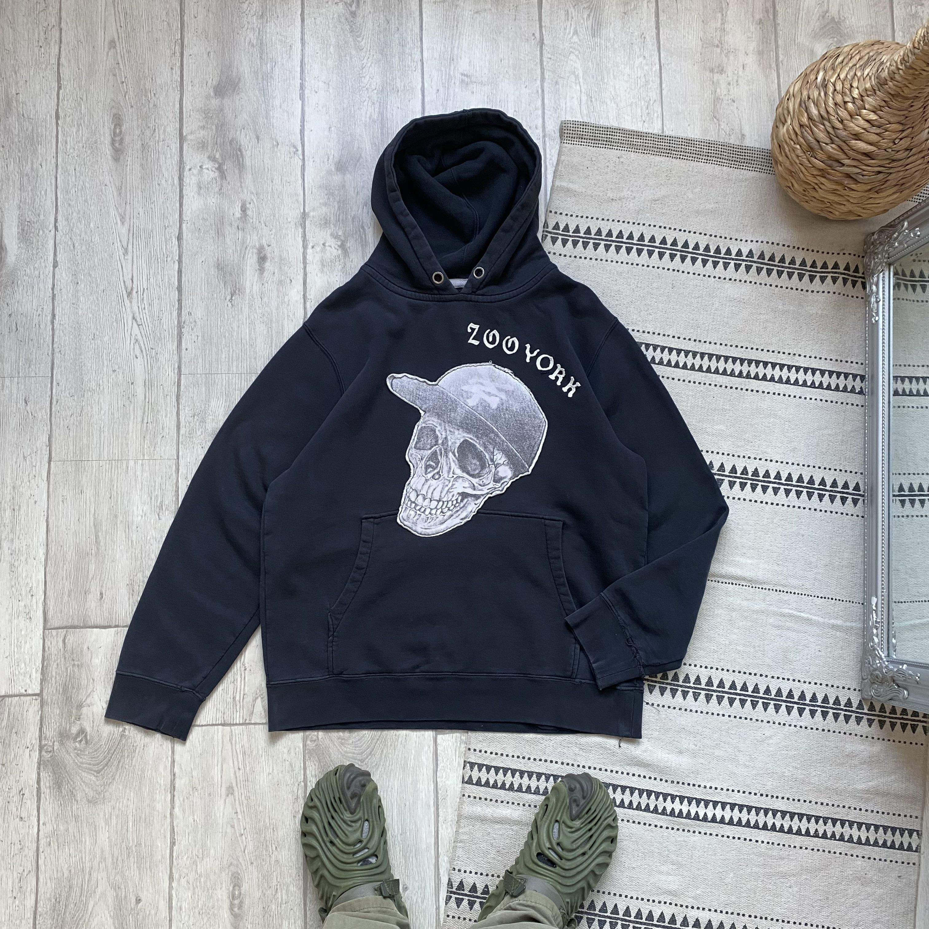 Zoo York 💀 Thrashed Vintage Zoo York hoodie Skull logo Ecko Unltd Size US XL / EU 56 / 4 - 4 Thumbnail