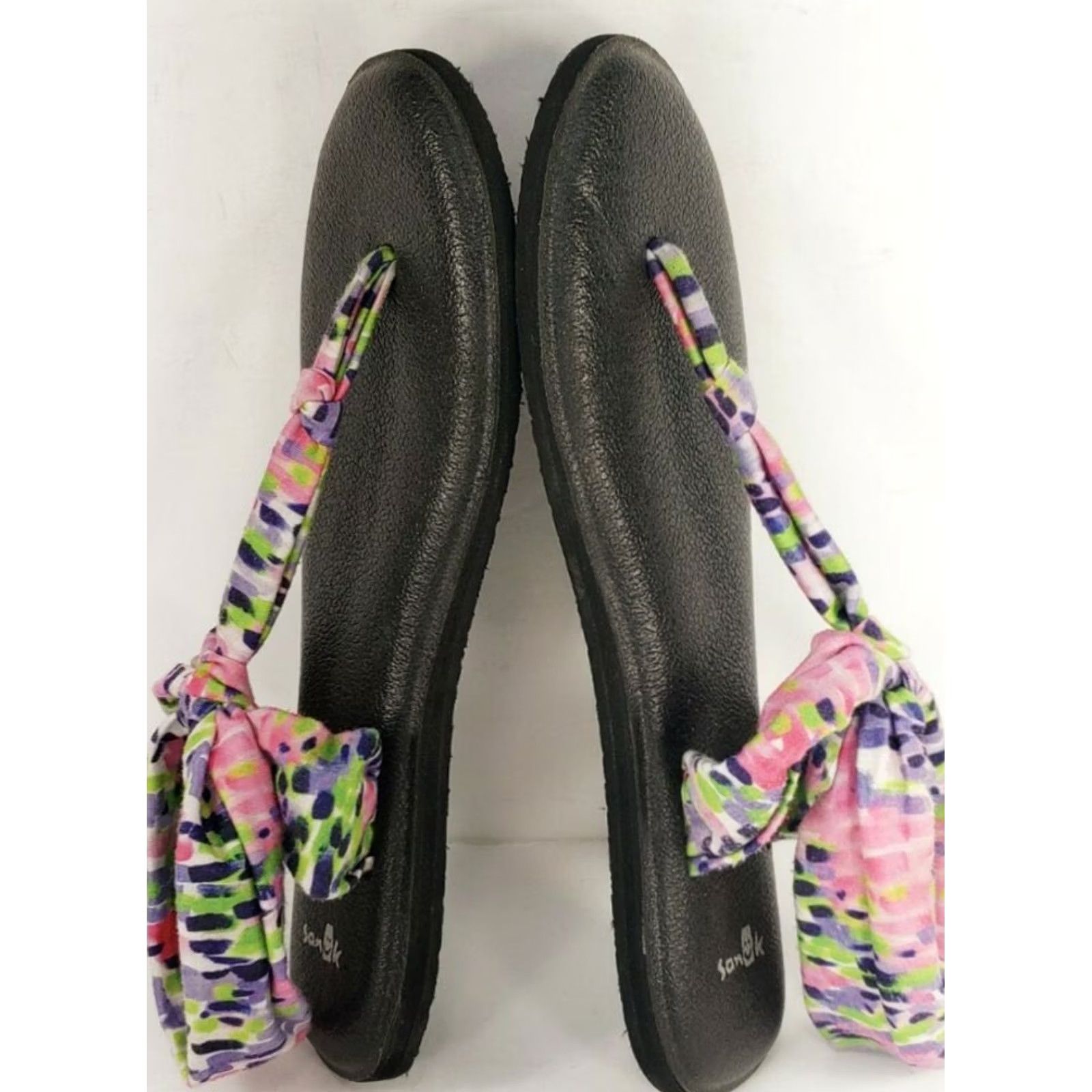 Sanuk Sanuk Yoga Sling Sandal Women Black Multicolored Cushy 8M Size US 8 / IT 38 - 7 Thumbnail