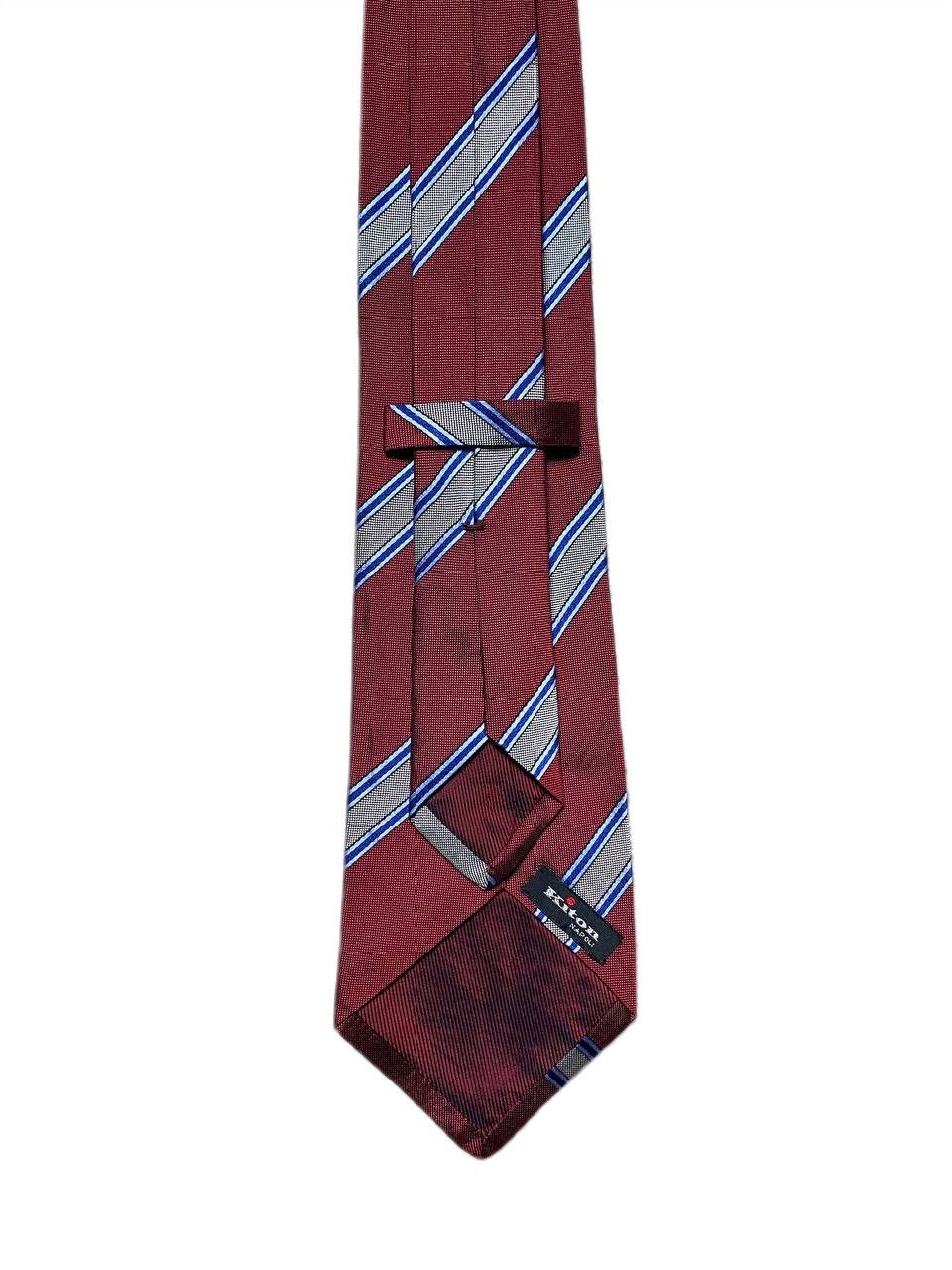 Kiton Kiton Napoli Classic Casual Striped Silk Tie Size ONE SIZE - 3 Thumbnail