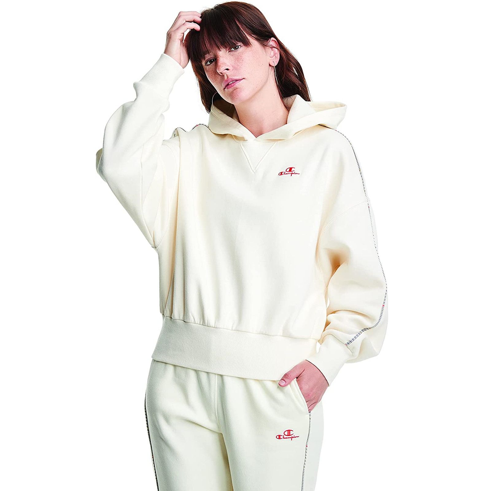 Champion Champion Women Chalk White Relaxed Athletics Hoodie Size S Size S / US 4 / IT 40 - 1 Thumbnail