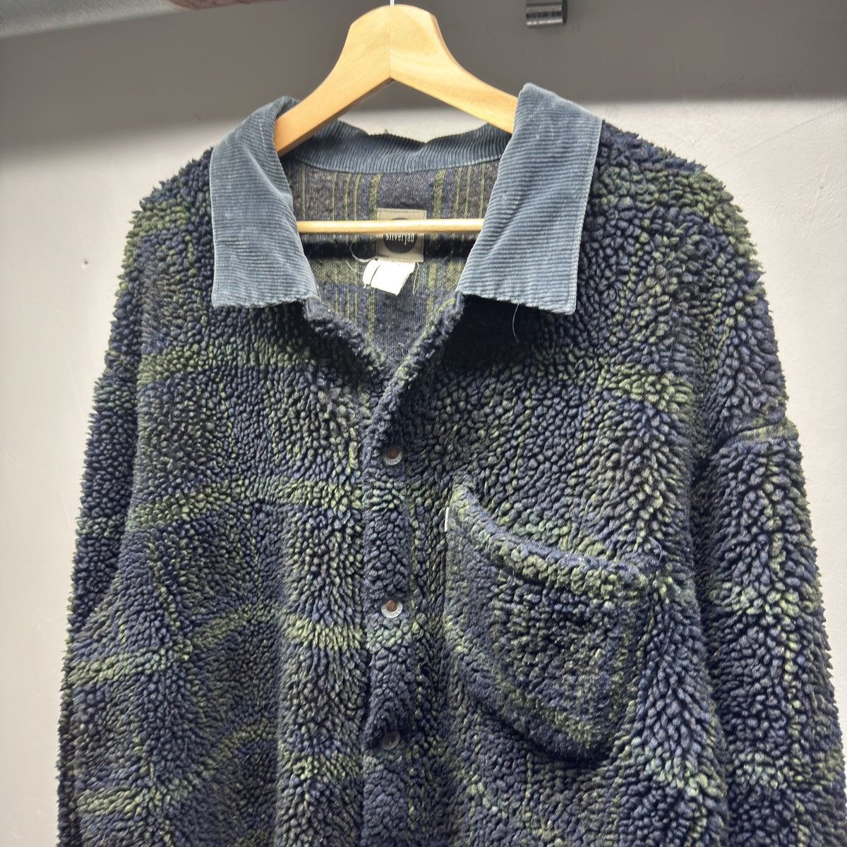 Levi's 90s Levi's Silvertab Plaid Baggy Deep Pile Fleece ERD Grunge Size US XL / EU 56 / 4 - 3 Thumbnail