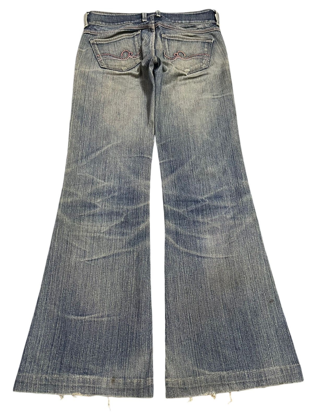 Tornado Mart Vintage Japanese Brand Mud Faded Wash Style Flare Jeans Size US 28 / EU 44 - 2 Thumbnail