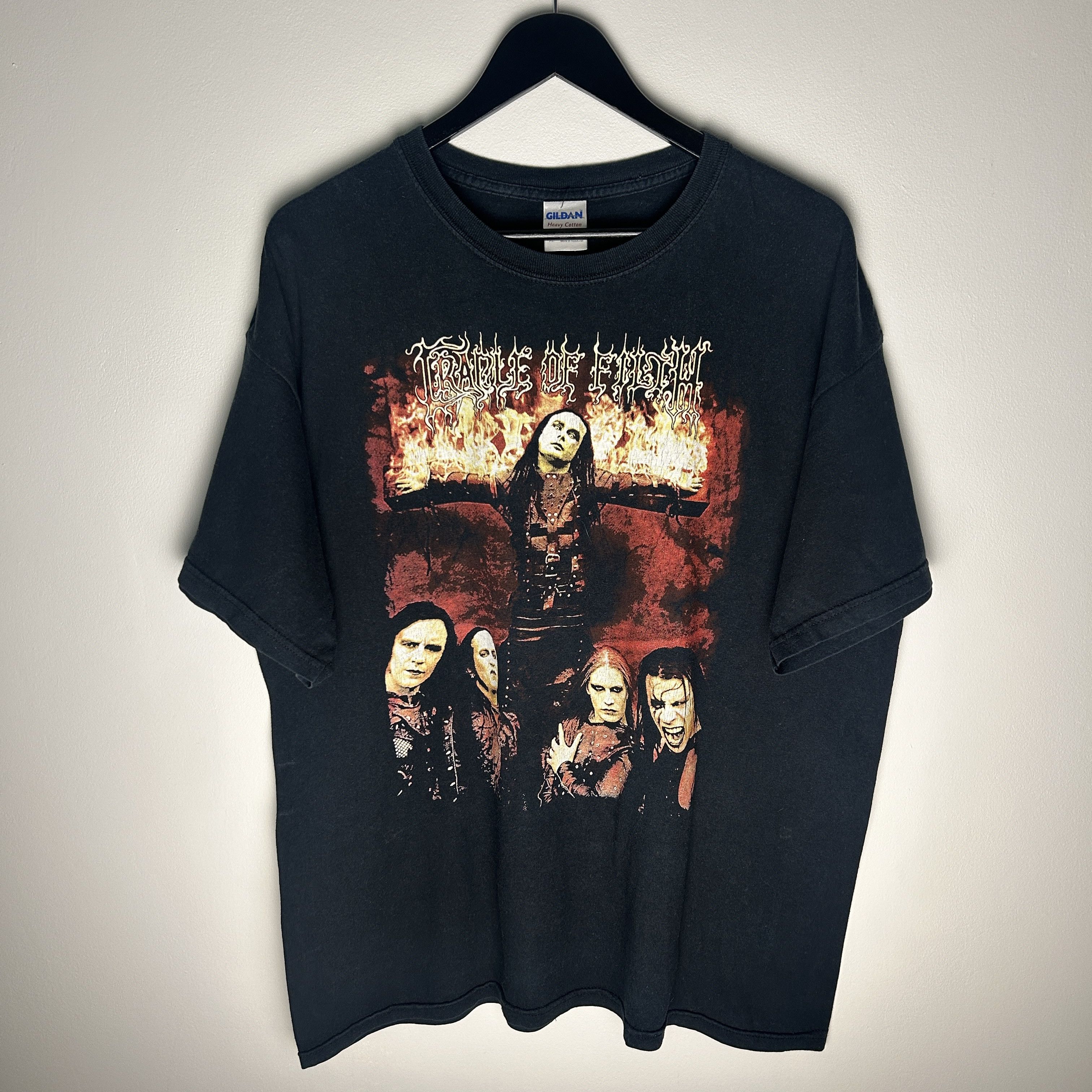 Band Tees Vintage Cradle Of Filth Band T-shirt Size US XL / EU 56 / 4 - 1 Thumbnail