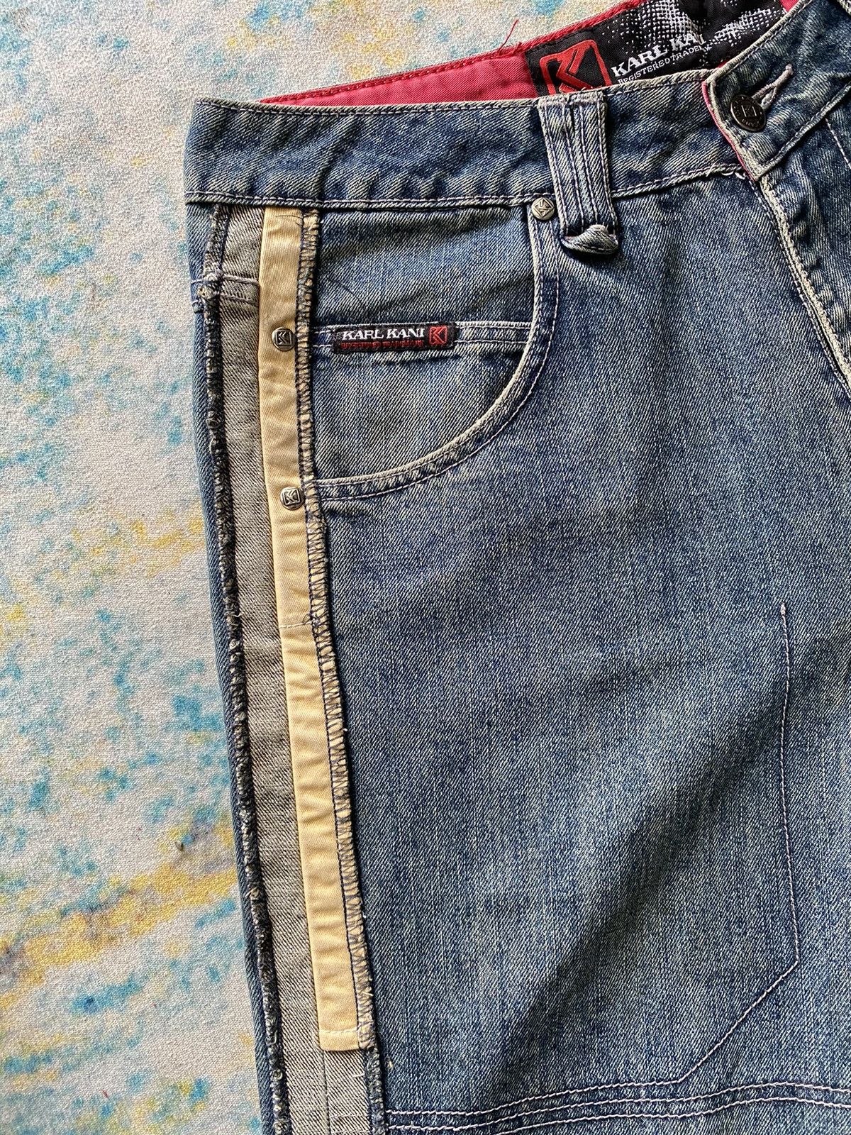 JNCO × Karl Kani Vintage Hip Hop Jeans Karl Kani Rare item Size US 30 / EU 46 - 3 Thumbnail