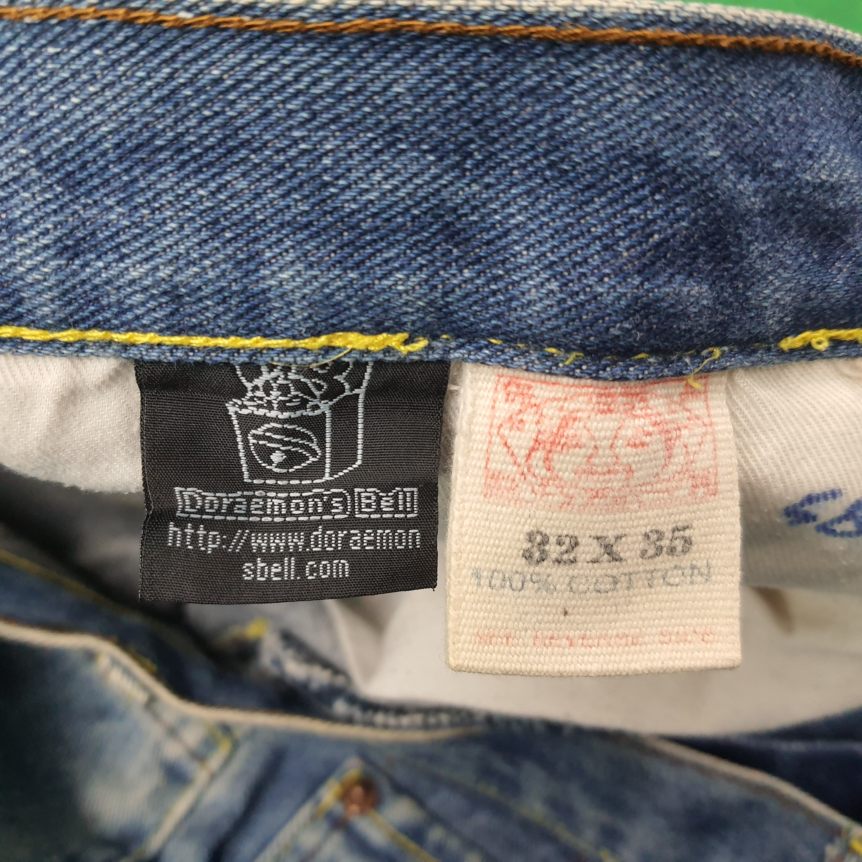 Japanese Brand Vintage Evisu x Doraemon Rare Custom Daicock Jeans C244N25 Size US 32 / EU 48 - 7 Thumbnail