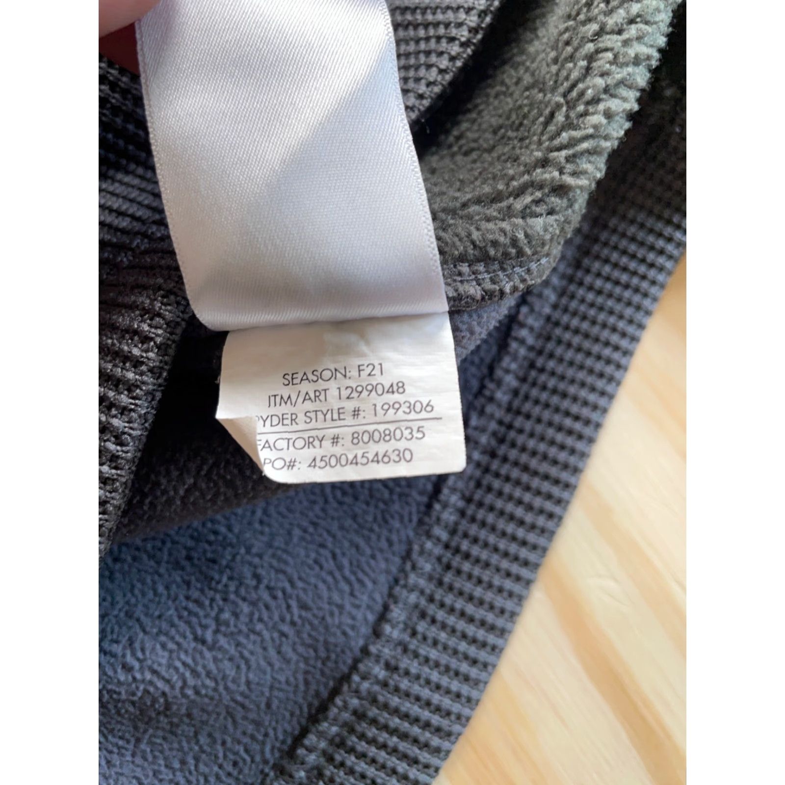 Spyder Spyder Sweater Adult Medium Gray Blue Ribbed Knit 1/4 Zip Ski 199306 Size US M / EU 48-50 / 2 - 7 Thumbnail