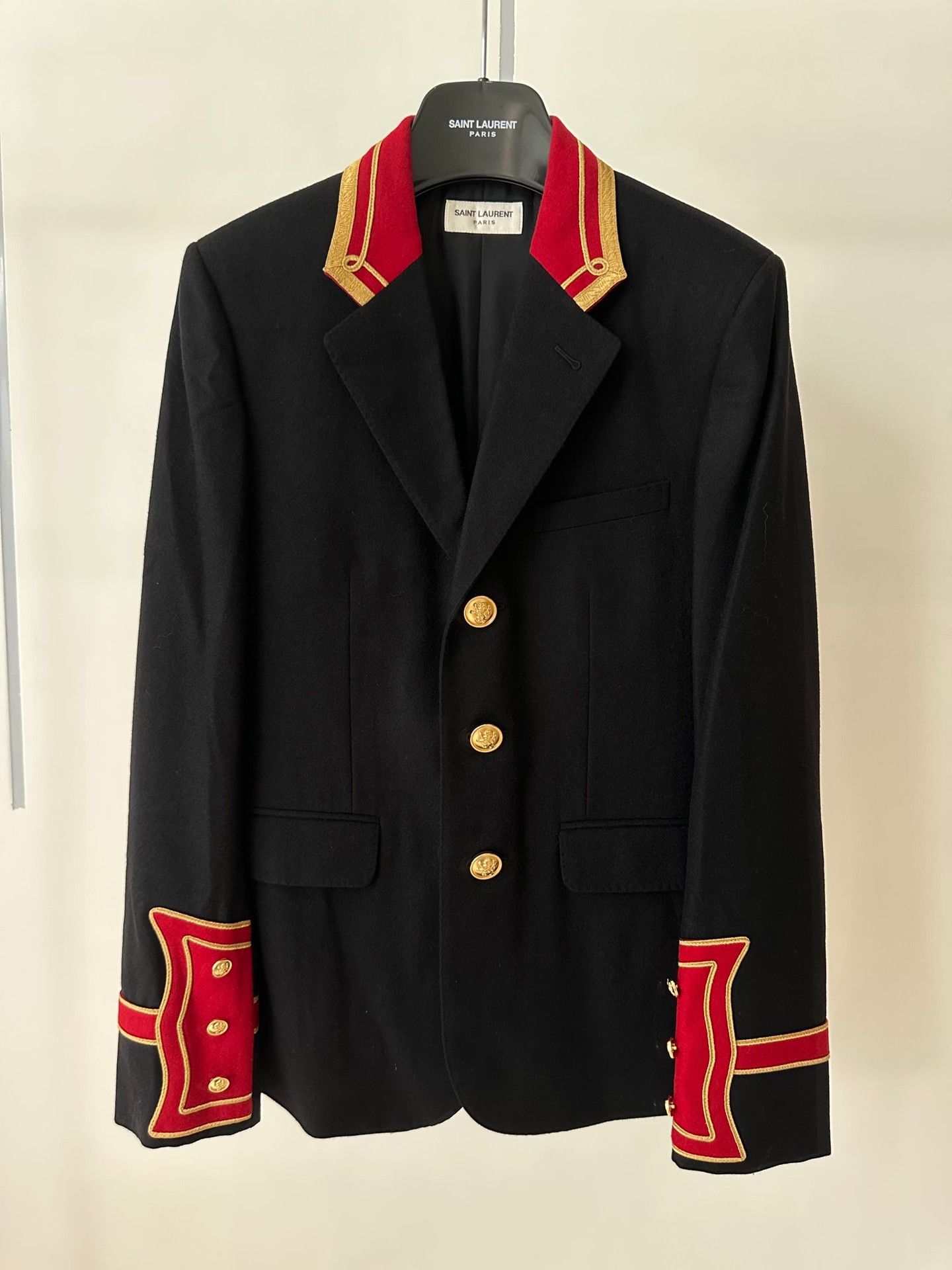 Saint Laurent Paris Saint Laurent Court Style Black Blazer Size US S / EU 44-46 / 1 - 1 Thumbnail