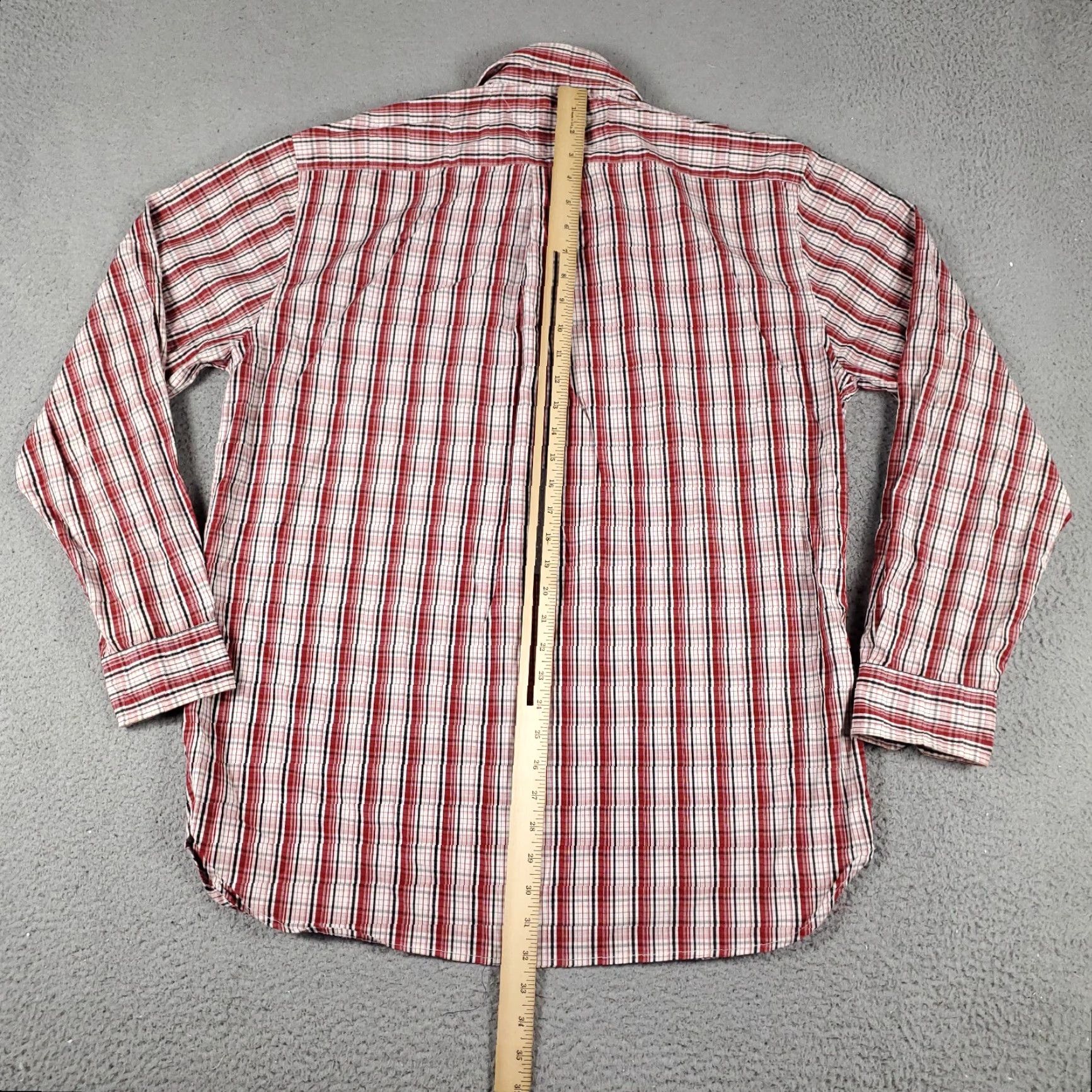 Tommy Hilfiger Tommy Hilfiger Shirt Mens Large Red Plaid Button Up Long Sleeve Casual Size US L / EU 52-54 / 3 - 3 Thumbnail