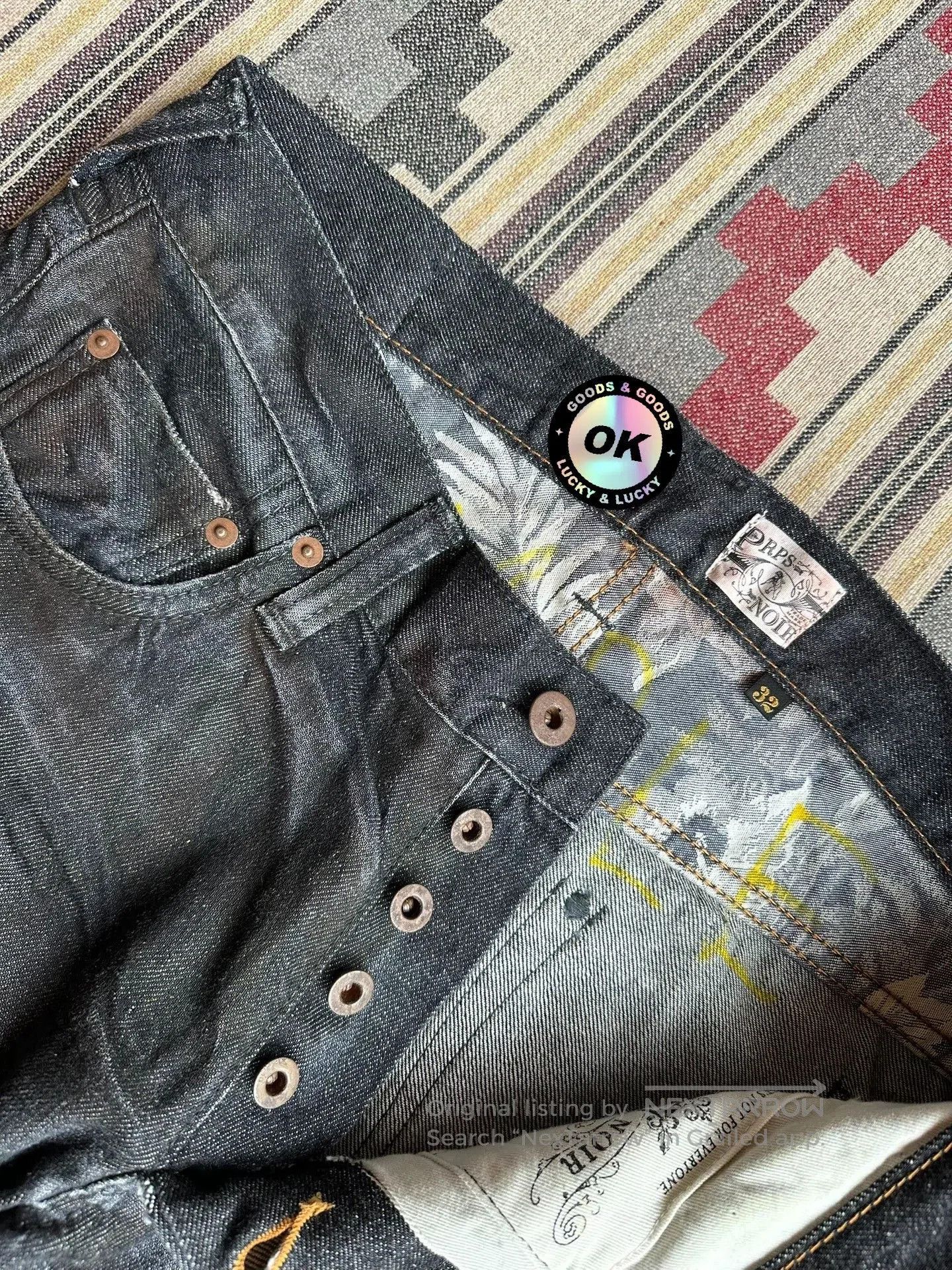 Prps Prps Noir Selvedge Denim Jeans Sample. Size US 32 / EU 48 - 5 Thumbnail