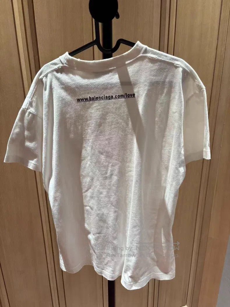 Balenciaga Balenciaga Letter Print Short Sleeve T-Shirt Size US M / EU 48-50 / 2 - 2 Thumbnail