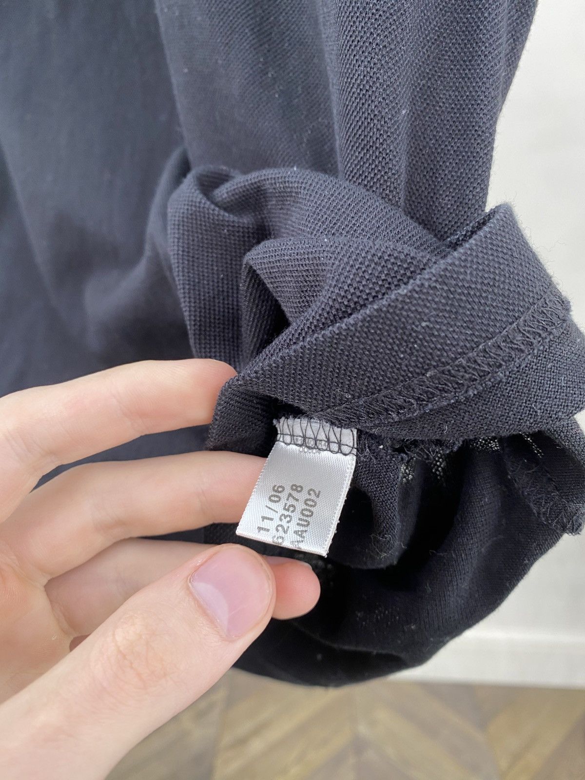 Y-3 Vintage Y-3 Denim Black Polo T-shirt Size US M / EU 48-50 / 2 - 9 Thumbnail