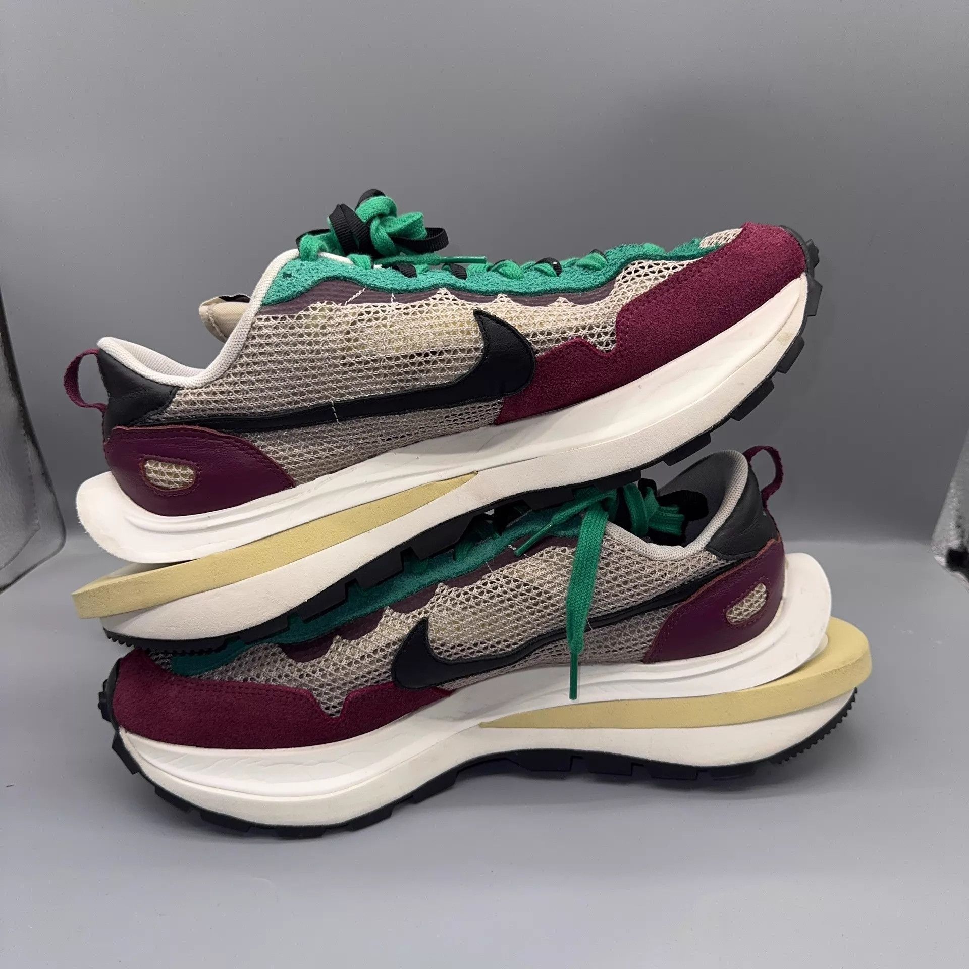 Nike Nike x Sacai VaporWaffle Red/Green 46 Size US 12 / EU 45 - 6 Thumbnail