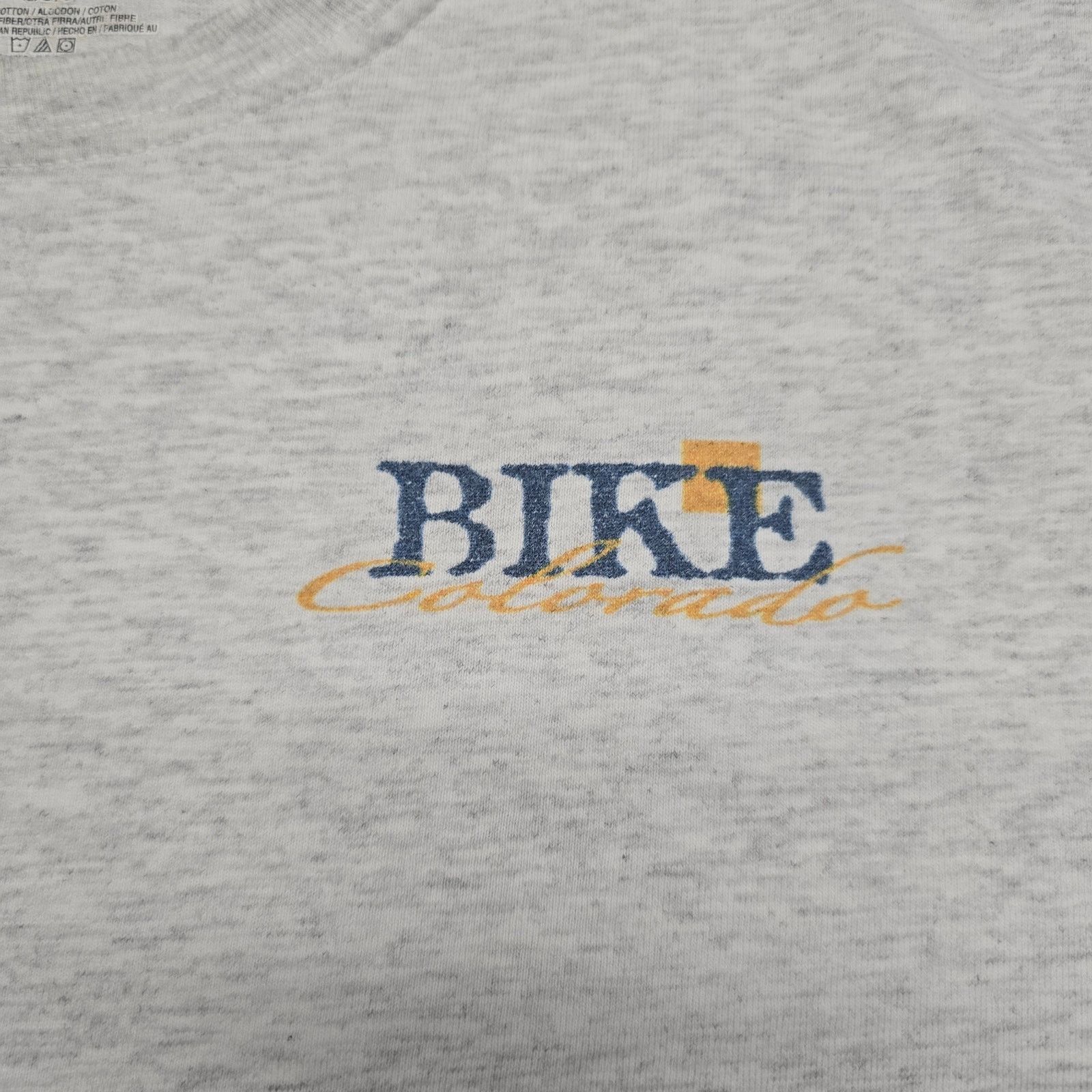 Hanes Bike Colorado Shirt L Distressed Gray Cycling Biking Tee Size US L / EU 52-54 / 3 - 6 Thumbnail