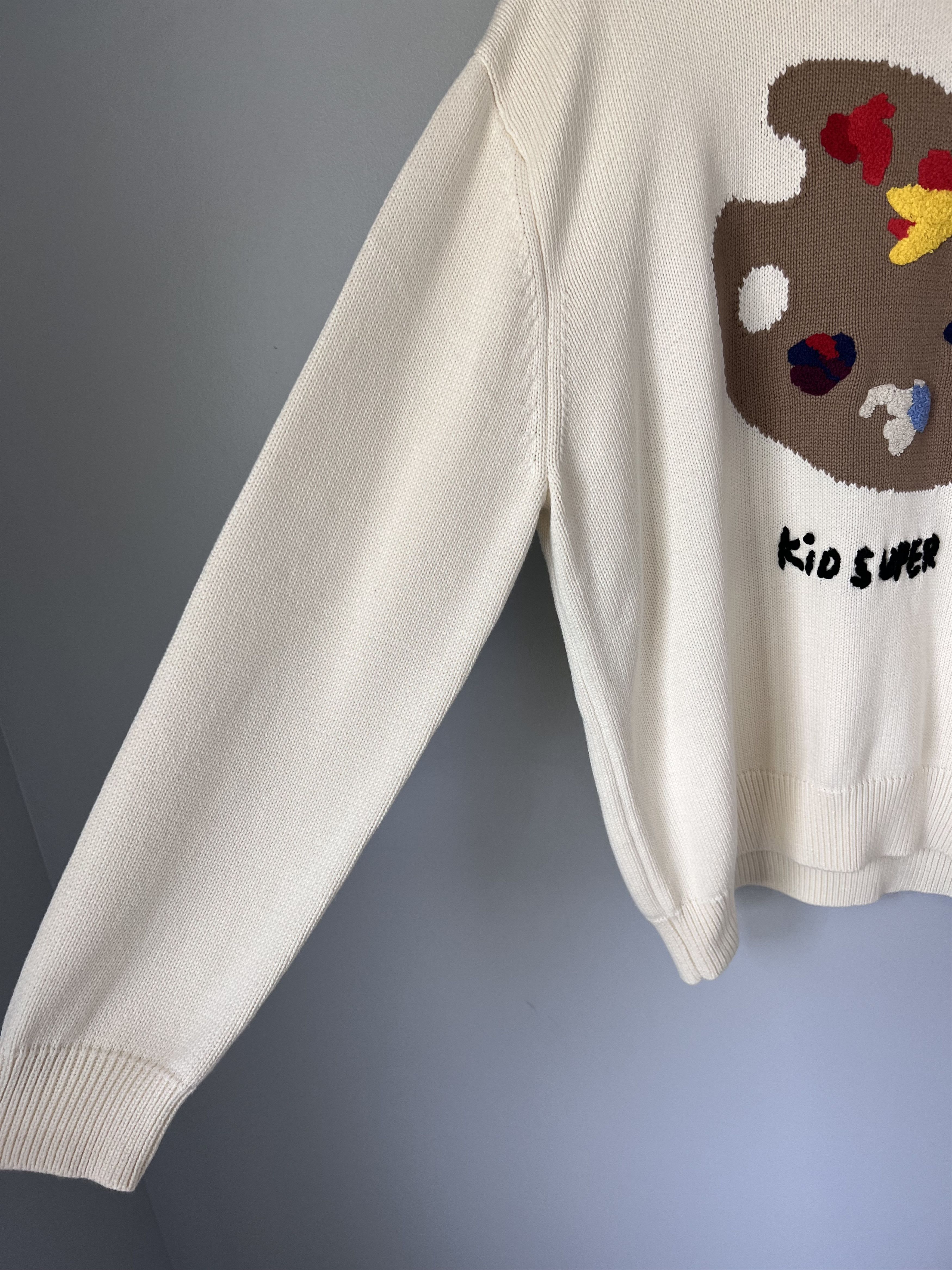 KidSuper Kidsuper Paint Palette Knit Sweater in Natural Size US XL / EU 56 / 4 - 4 Thumbnail