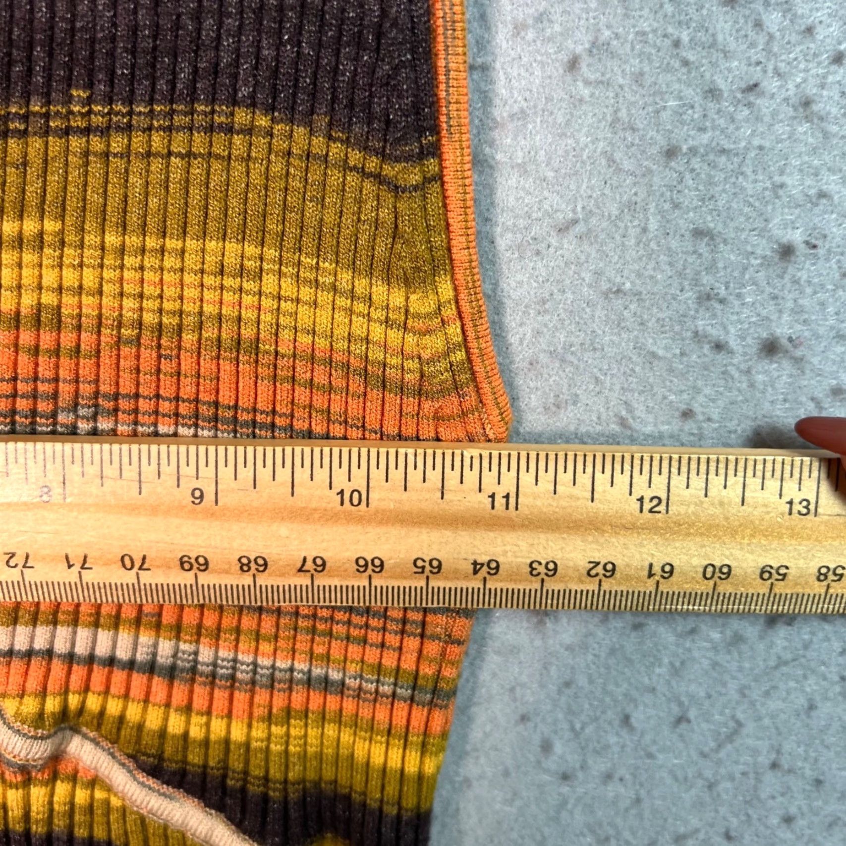 Live The Process Live The Process Dress Womens XL Multicolor Striped Ribbed Knit Sleeveless Midi V-Neck Size XL / US 12-14 / IT 48-50 - 5 Thumbnail