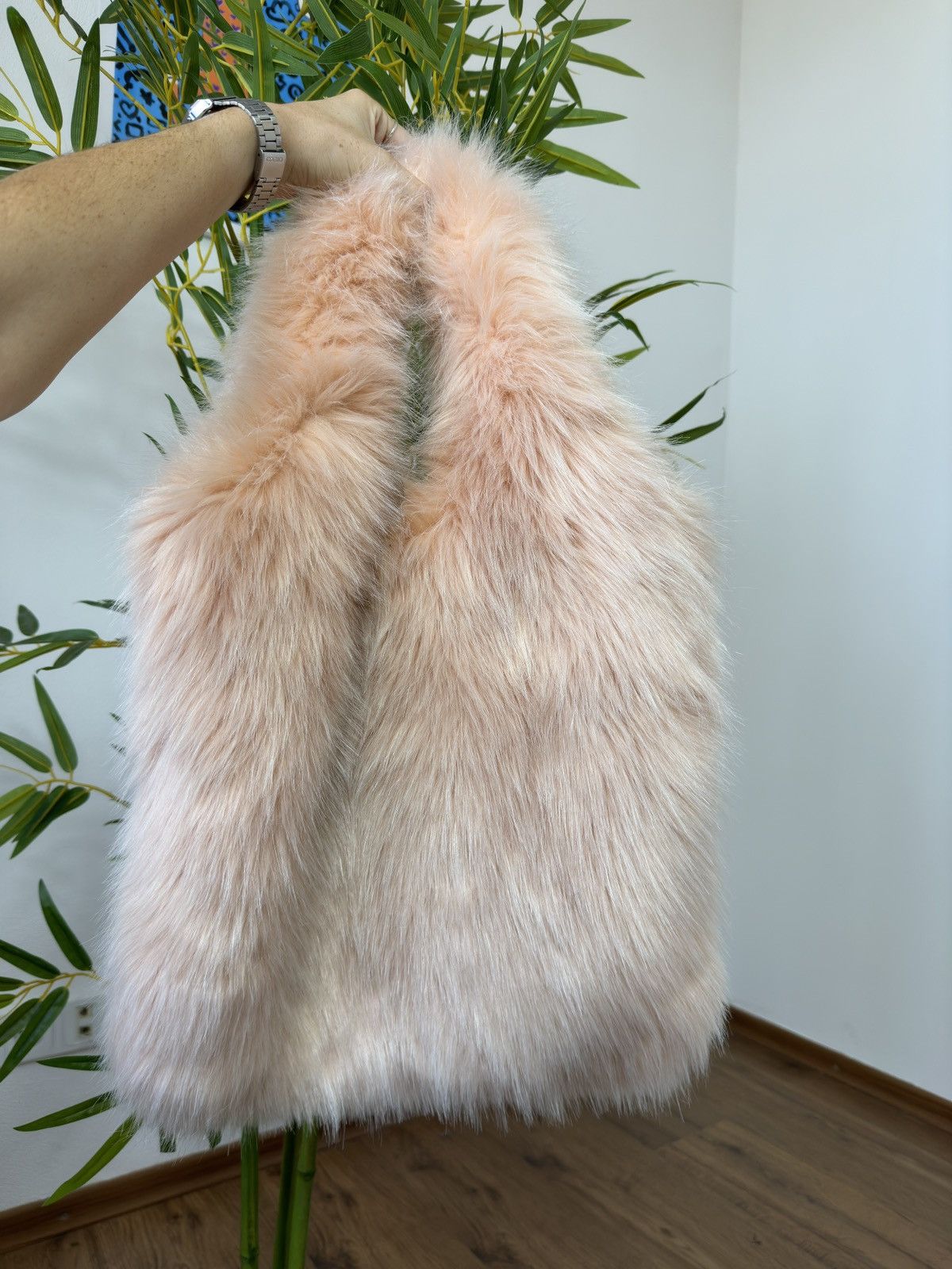 Japanese Brand FLUFFY FUR MOHAIR HAND BAG Size ONE SIZE - 4 Thumbnail