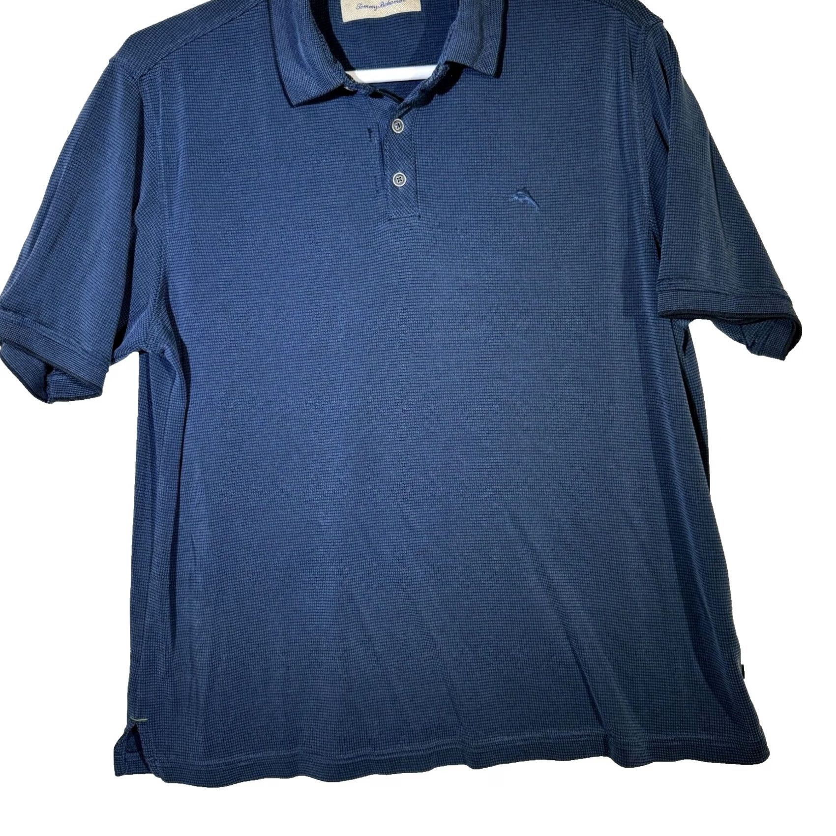 Tommy Bahama VINTAGE Tommy Bahama Polo Shirt Blue Large Men’s Short Sleeve Pullover Modal Polyester 58% Modal 42% Polyester Golf Casual Size US L / EU 52-54 / 3 - 2 Thumbnail