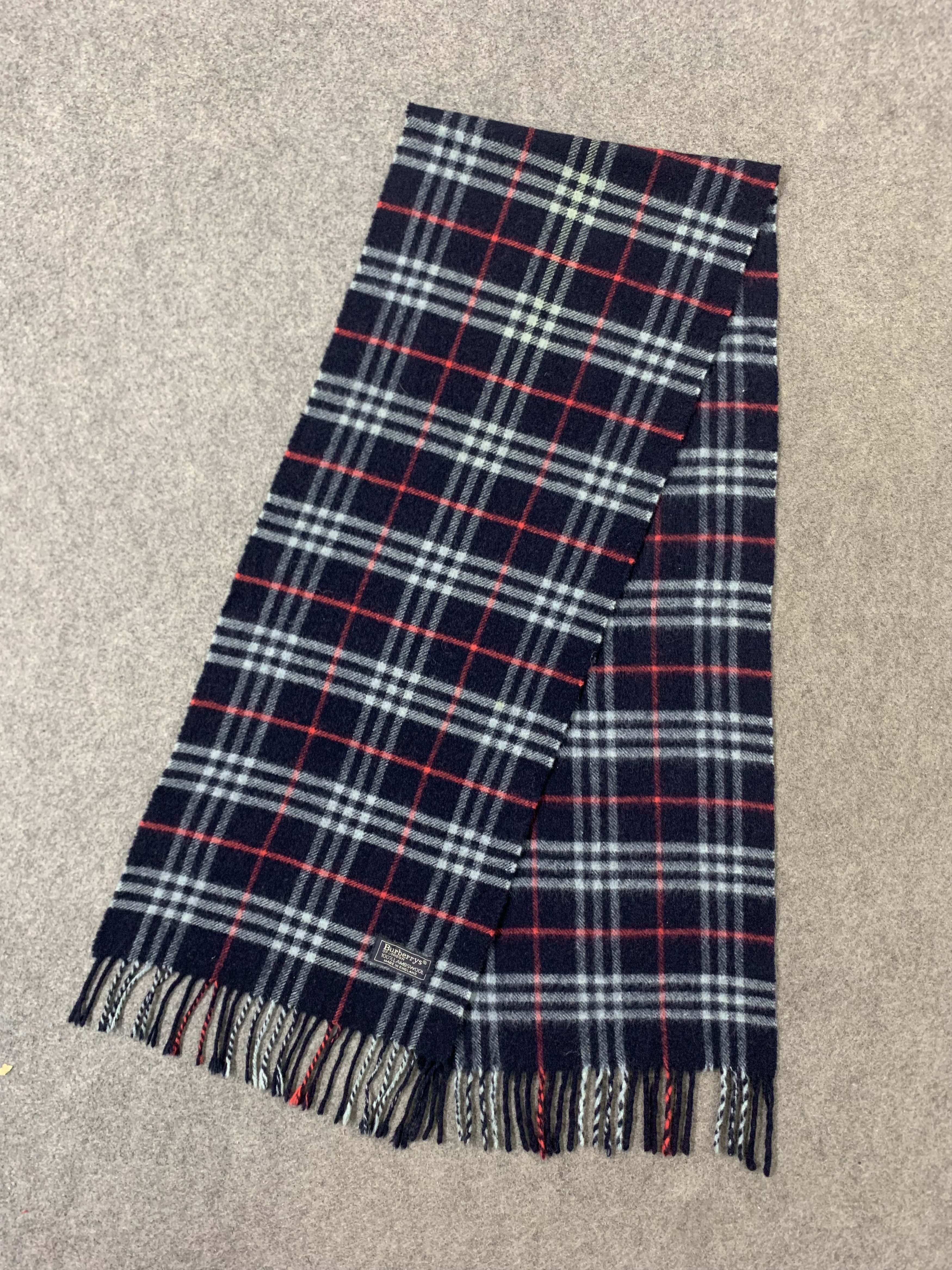 Burberry Burberry Scarf Wool Muffler Neck Wrap BL9308 Size ONE SIZE - 4 Thumbnail