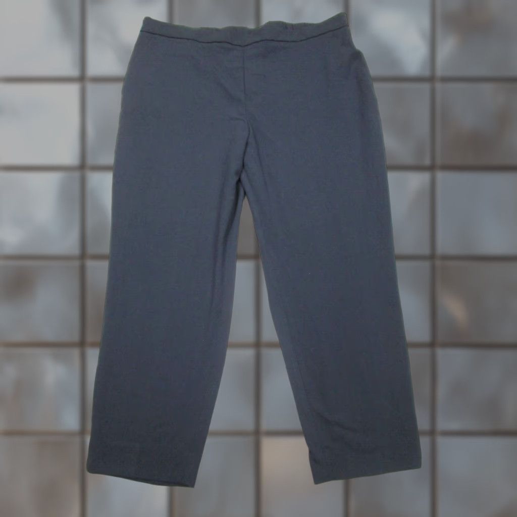 Banana Republic Banana Republic Pants Womens 20 Blue Navy Ankle Pull-On Tapered Classic Work Size 42" / US 20 - 1 Thumbnail