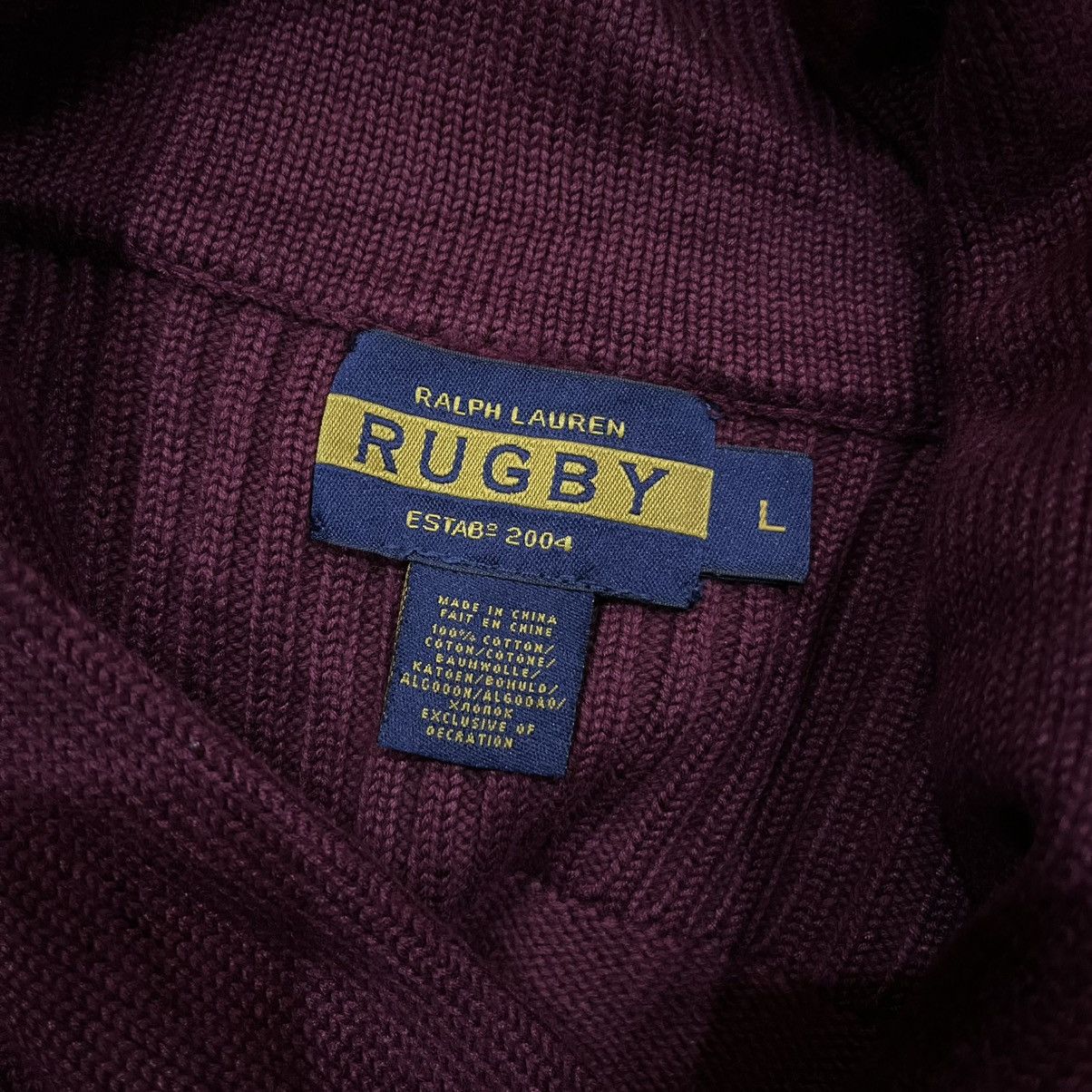 Ralph Lauren Vintage Ralph Lauren Rugby R’39 Wings Logo Heavy Knit Size US L / EU 52-54 / 3 - 6 Thumbnail