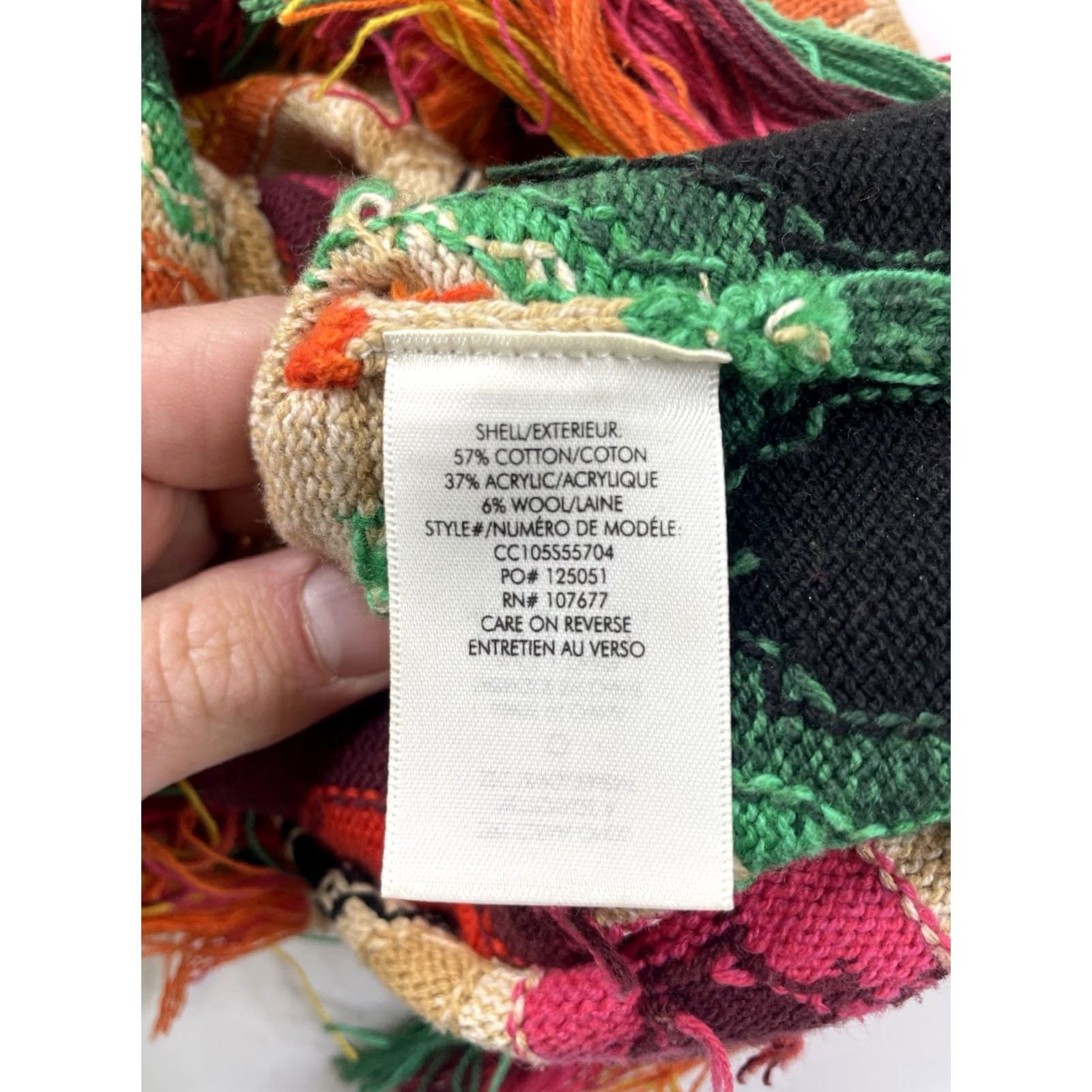 Alice + Olivia Alice + Olivia Tank Womens Small Reva Peplum Fringe Aztec Boho Festival Knitting Knit Crew Neck Sleeveless Multicolor XS S M L Size S / US 4 / IT 40 - 6 Thumbnail