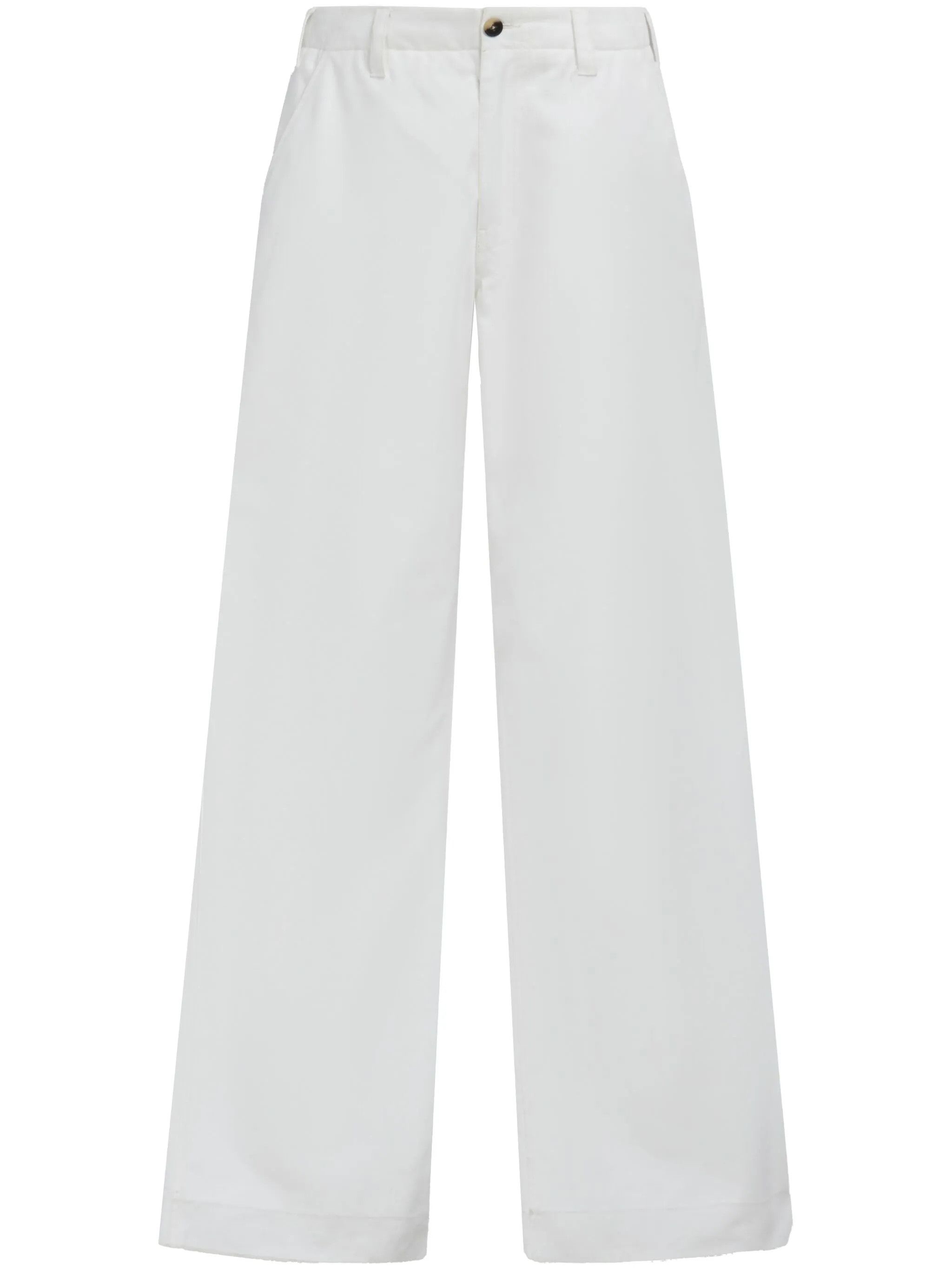 Marni o1f1d3z0525 Mid-Rise Wide-Leg Jeans in White Size US 32 / EU 48 - 1 Thumbnail