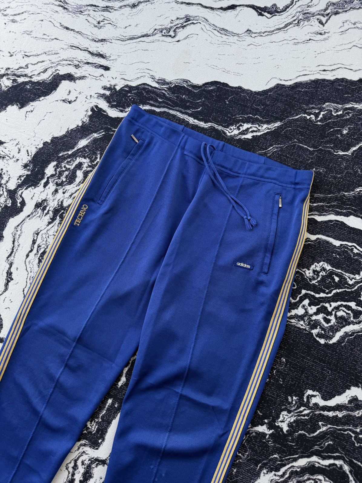 Adidas × Japanese Brand × Vintage Vintage adidas w.germany techno trackpant royal blue Size US 30 / EU 46 - 5 Thumbnail