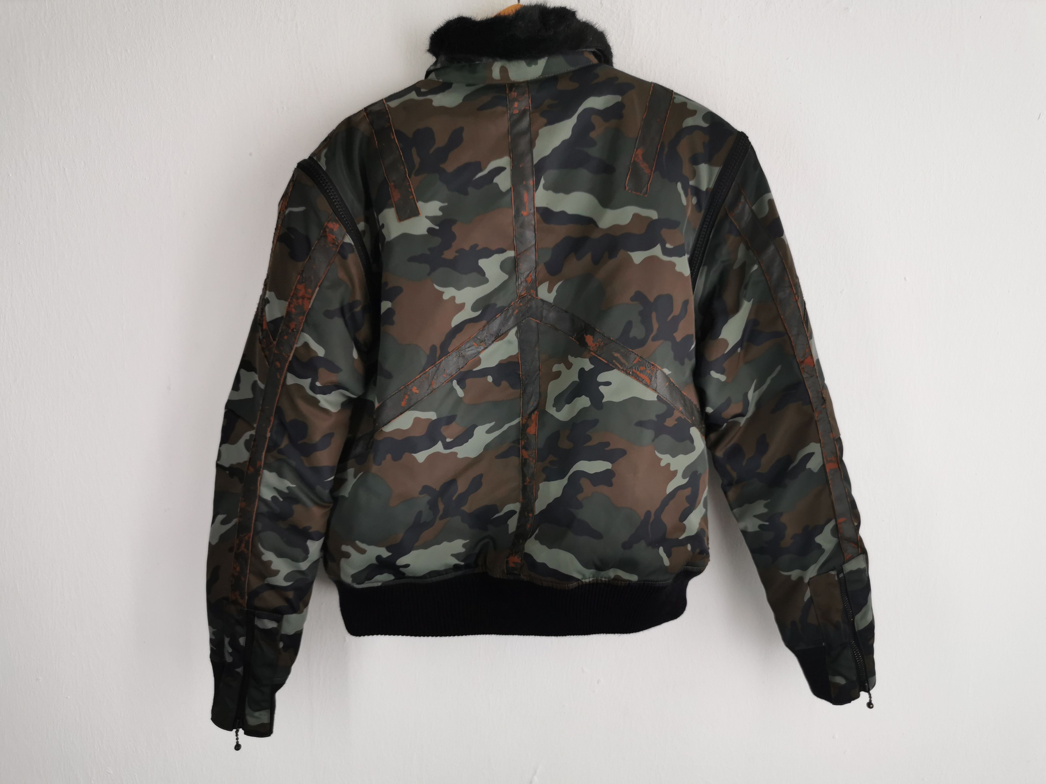 Japanese Brand Distressed Vintage Zero Fighter Camo Nylon Flight Jacket Size US M / EU 48-50 / 2 - 3 Thumbnail