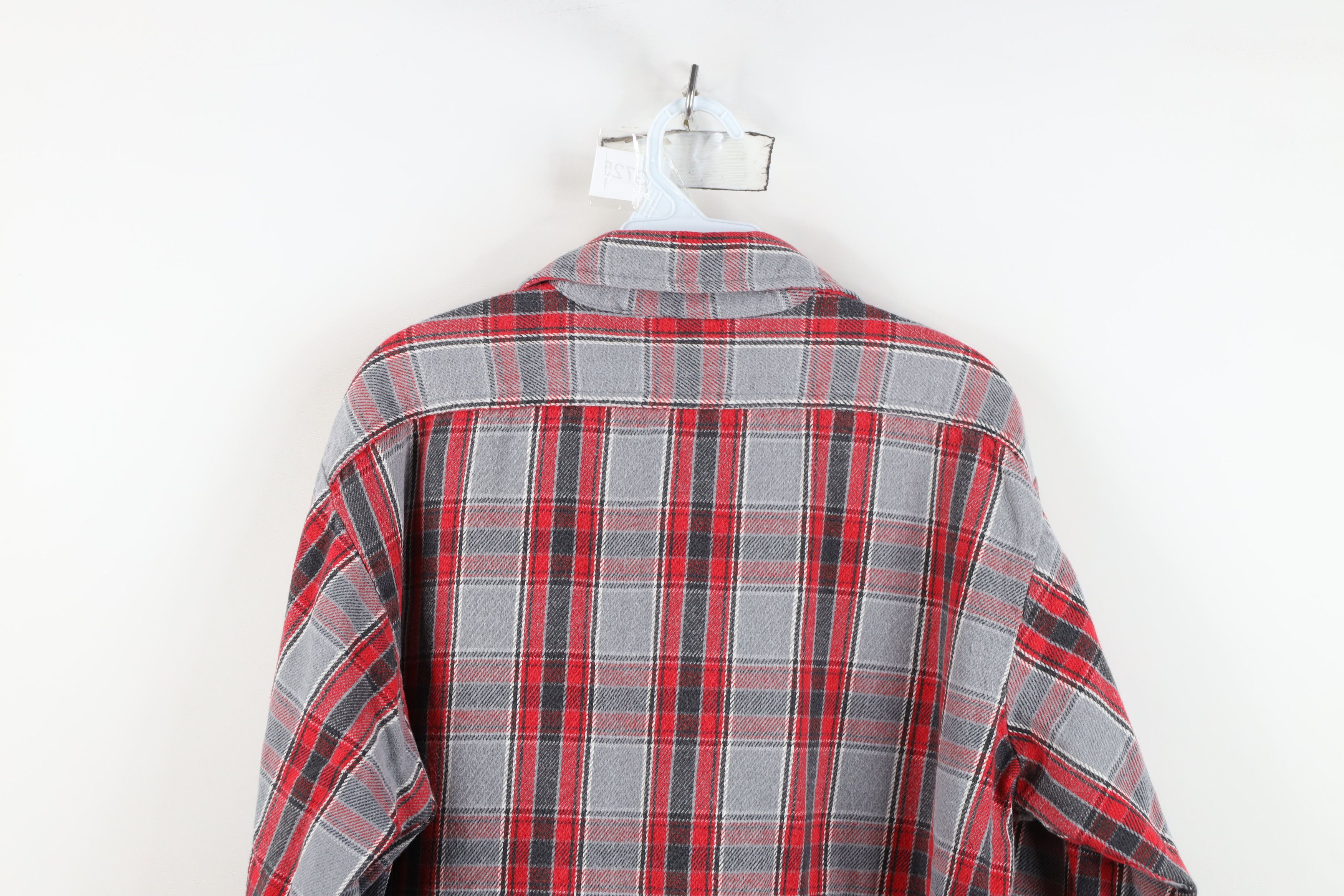 Vintage Vintage 70s 80s Streetwear Heavyweight Flannel Button Shirt Size US L / EU 52-54 / 3 - 10 Thumbnail