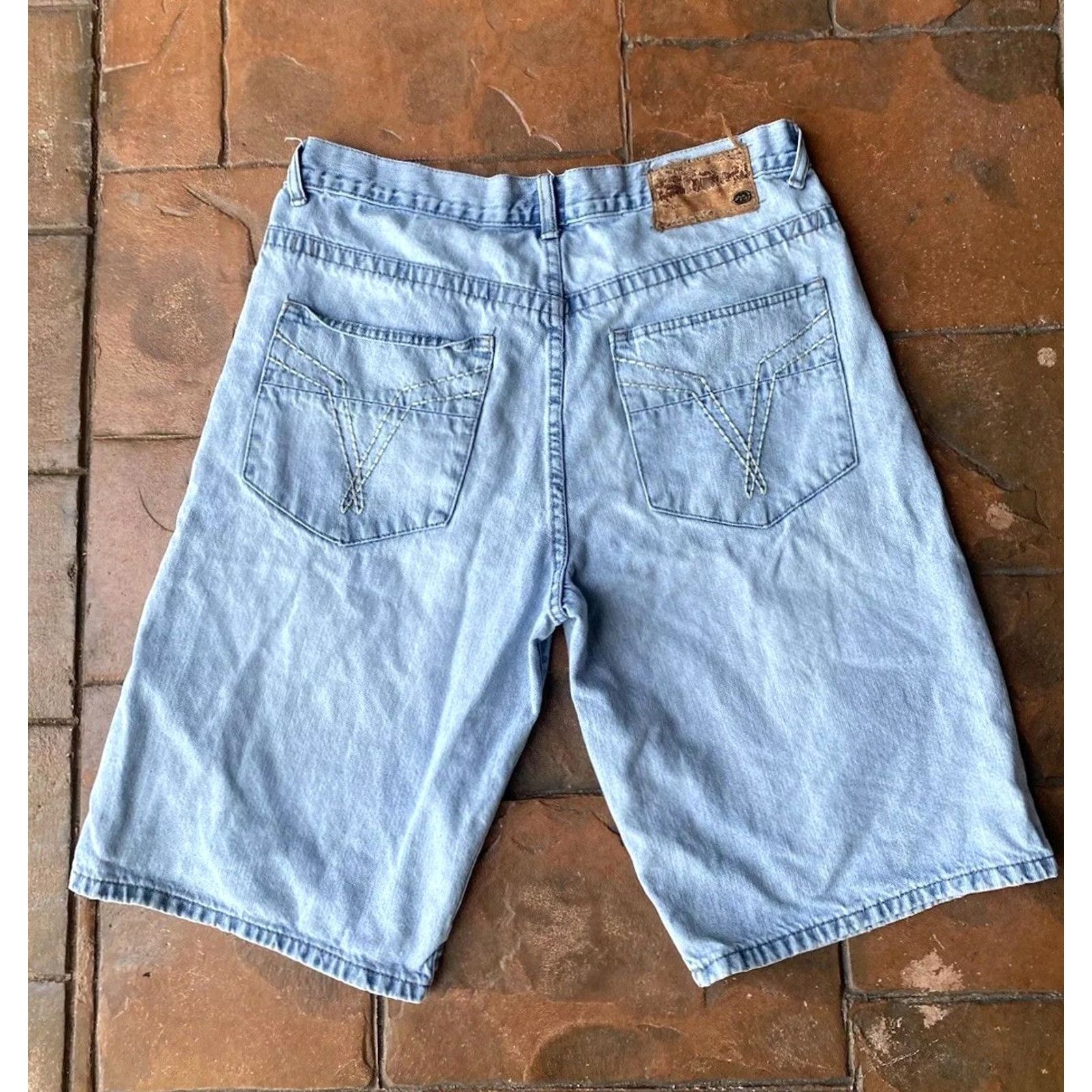 Ecko Unltd. Y2K Ecko Unltd Baggy Relaxed Jean Shorts 36 Blue Denim Mens 36 Inseam 13 Casual Grunge Hip Hop 90s Size US 36 / EU 52 - 3 Thumbnail