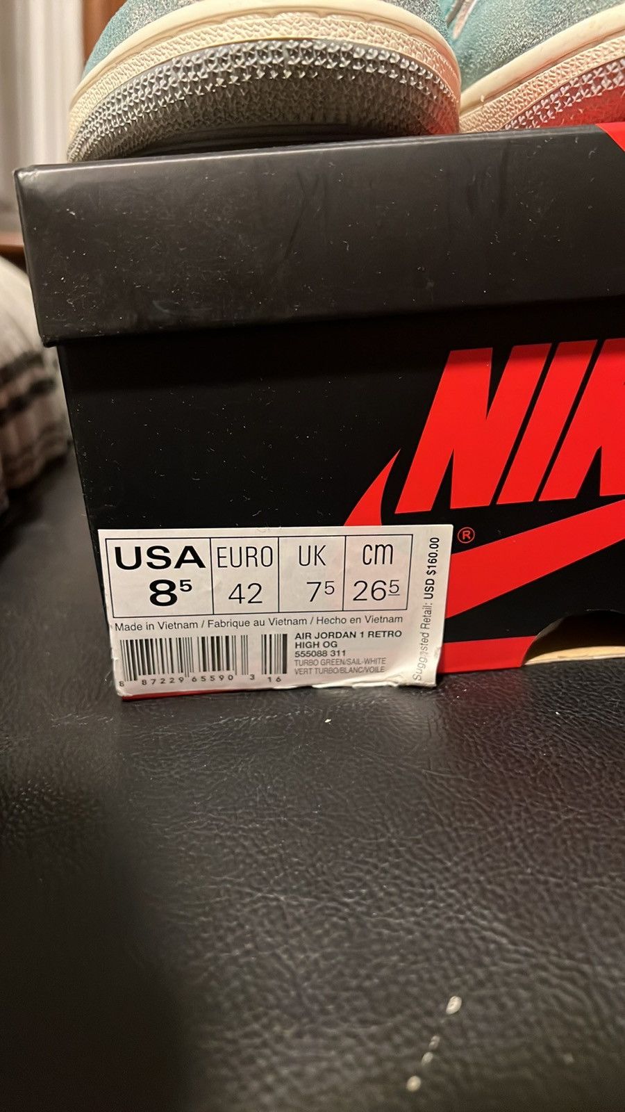 Nike Nike Air Jordan 1 turbo green Size US 8.5 / EU 41-42 - 7 Thumbnail