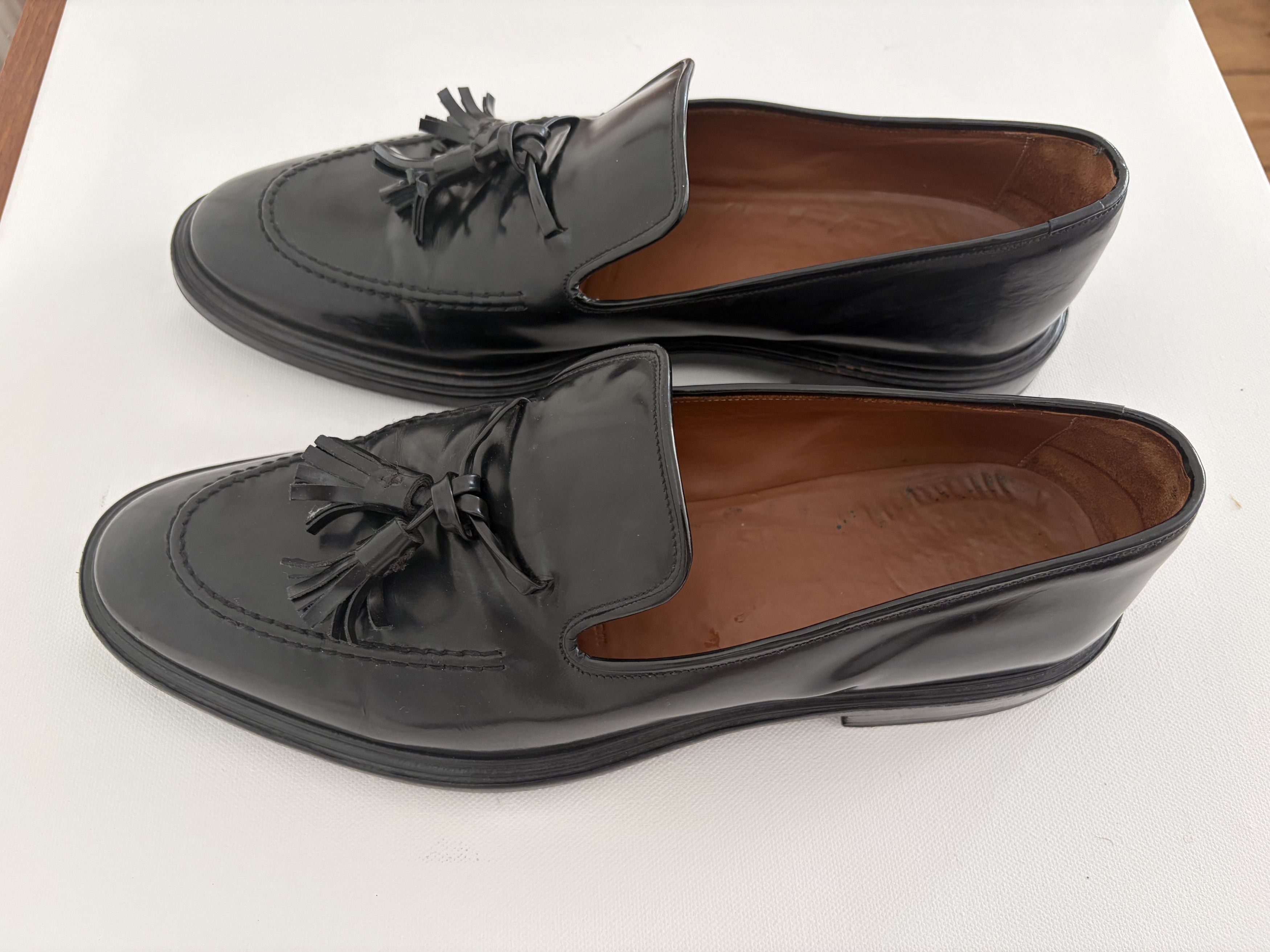 Givenchy Black Patent Leather Tasseled Loafers Size US 10 / EU 43 - 5 Thumbnail