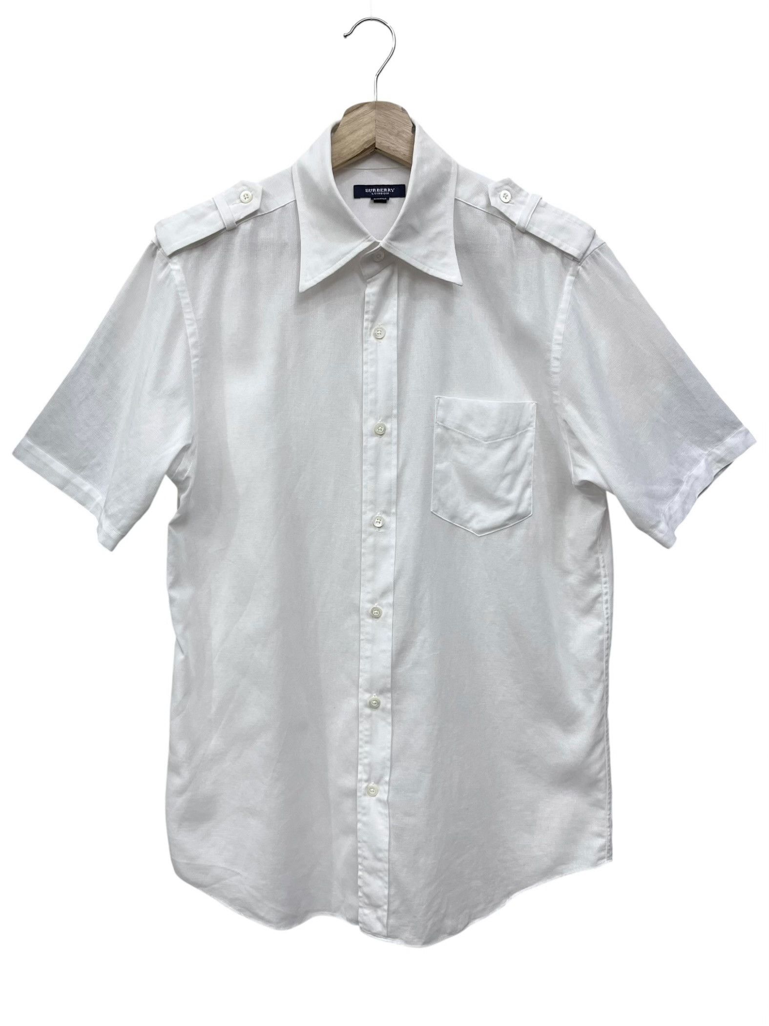 Burberry 🔥Burberry London SAMPLE Epaulet Mesh Shirt Medium Size M / US 6-8 / IT 42-44 - 2 Thumbnail