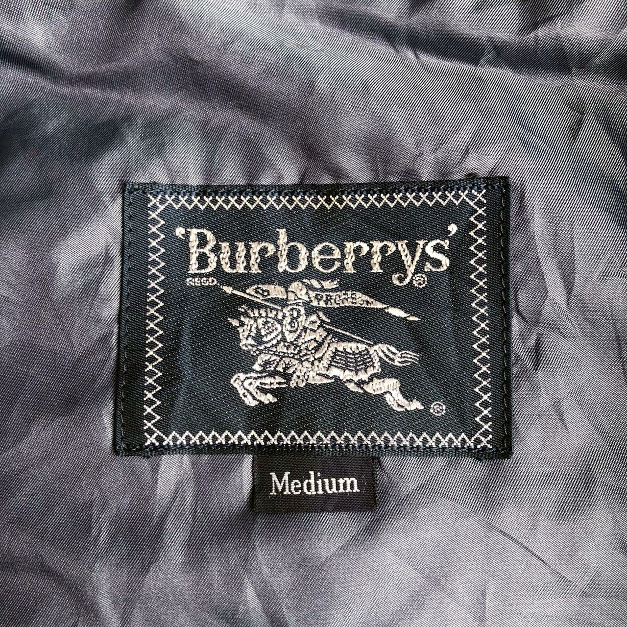 Burberry Vintage 90s Burberrys Field Jacket Blue Utility Coat Size US M / EU 48-50 / 2 - 10 Thumbnail
