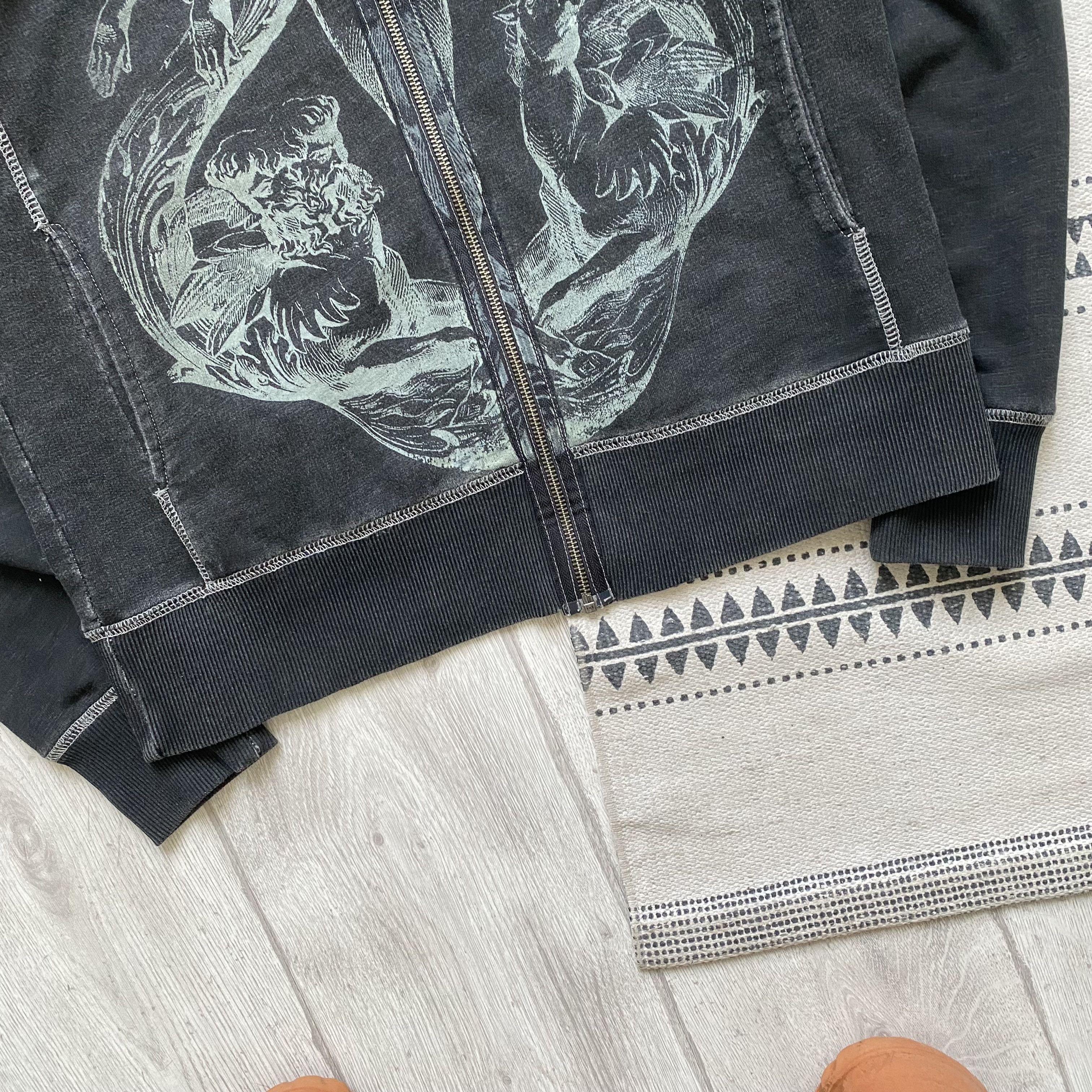 If Six Was Nine Japanese Vintage Demon print Sweatshirt Zip up Size US M / EU 48-50 / 2 - 3 Thumbnail