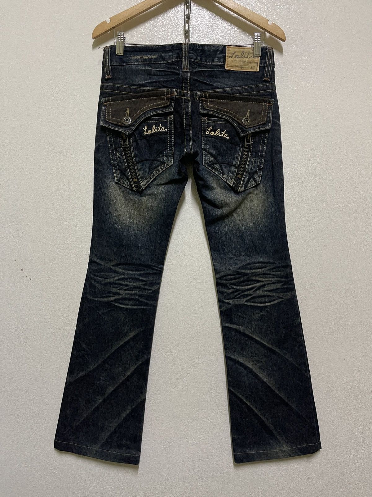 Japanese Brand Lolita Jeans Washed Flared Size US 30 / EU 46 - 8 Thumbnail