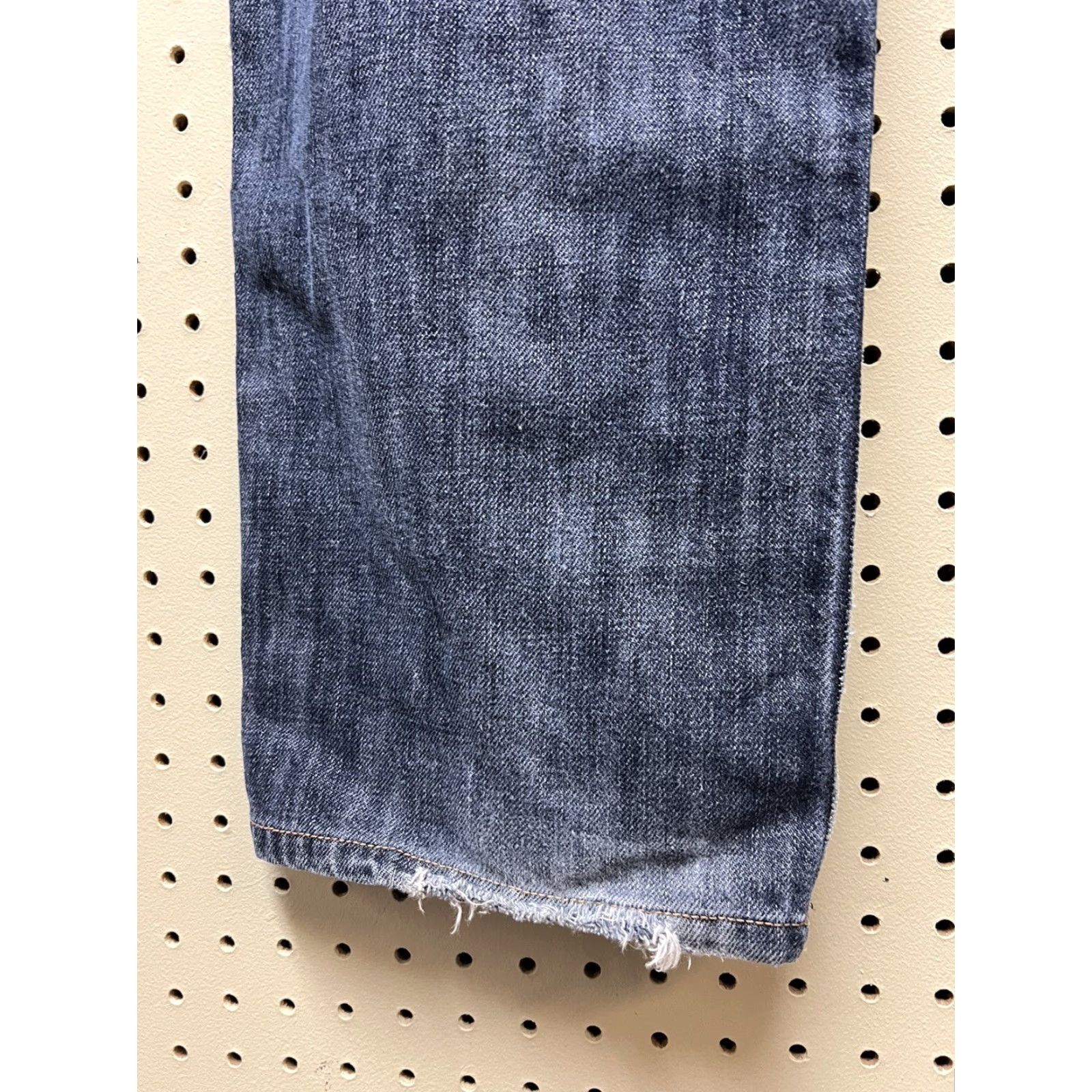 7 For All Mankind 7 For All Mankind Austyn Jeans Mens Distressed Blue 34x31 Straight Denim Cotton Blend Regular Inseam 31 Vintage No Size US 34 / EU 50 - 4 Thumbnail
