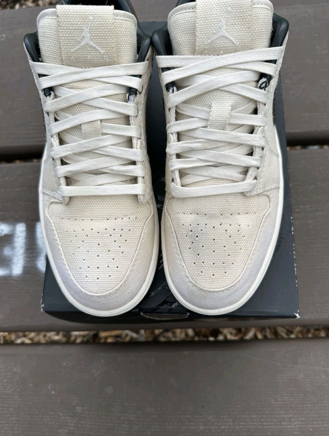 Jordan Brand Air Jordan Retro 1 Low Premium Ivory Baroque Brown Size 9 Size US 9 / EU 42 - 3 Thumbnail